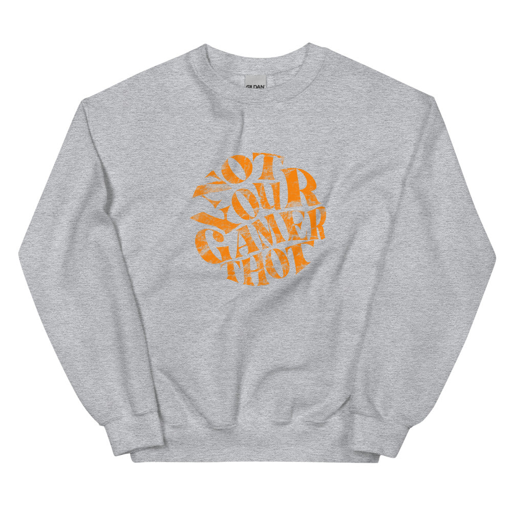 Gamer Thot (distressed design) | Unisex Sweatshirt | Feminist Gamer Threads and Thistles Inventory Sport Grey S