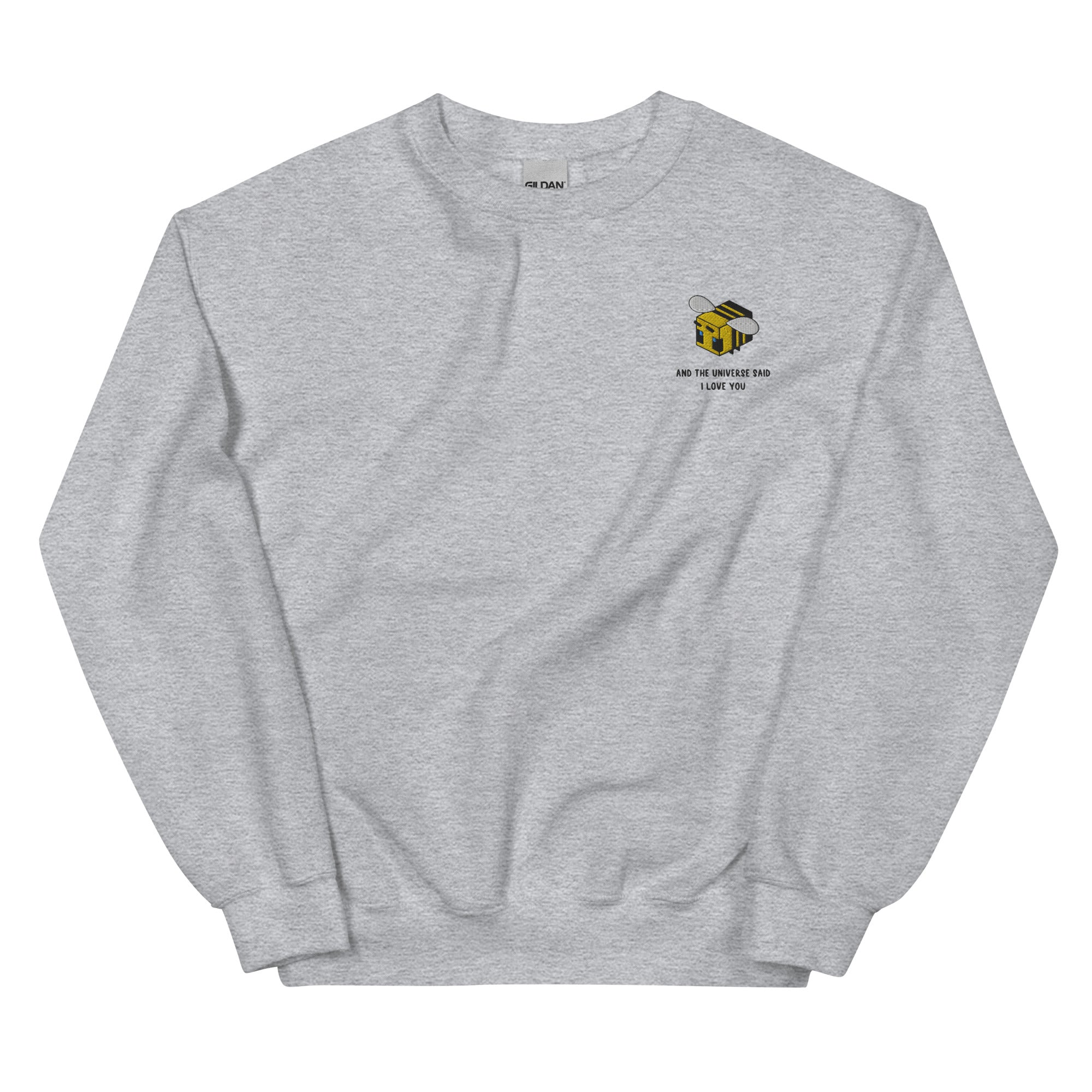 The Universe Said I Love You | Unisex Sweatshirt | Minecraft Threads and Thistles Inventory Sport Grey S