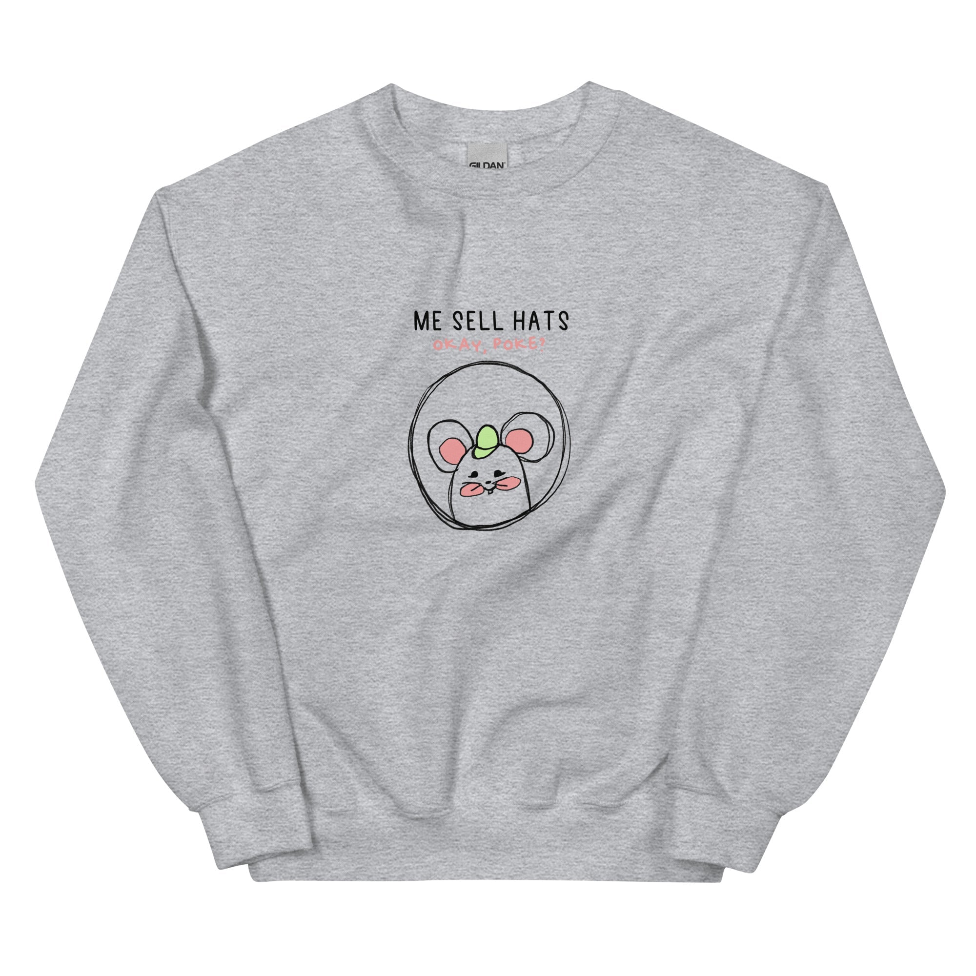 Me Sell Hats | Unisex Sweatshirt | Stardew Valley Threads and Thistles Inventory Sport Grey S