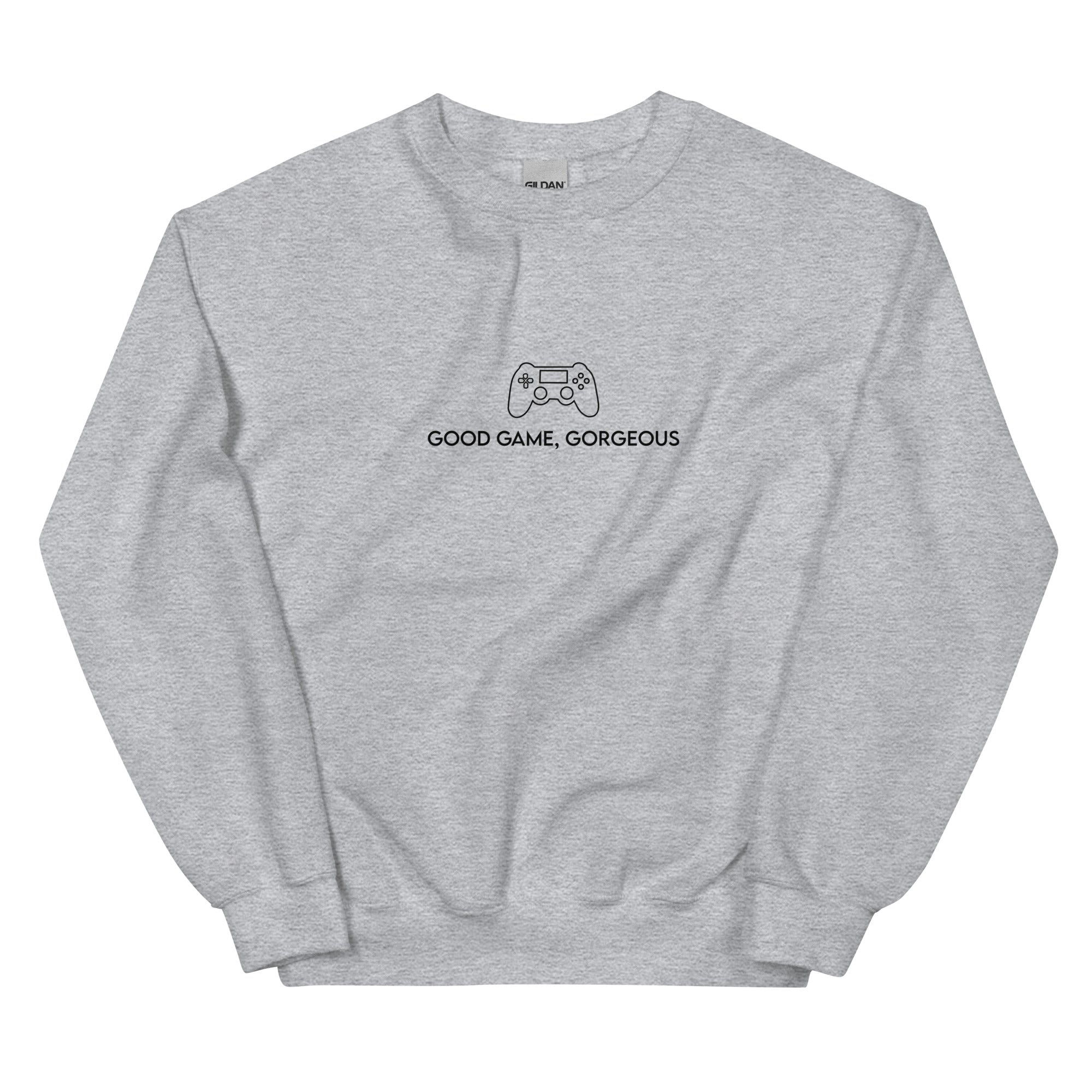 Good Game, Gorgeous | Unisex Sweatshirt Threads and Thistles Inventory Sport Grey S