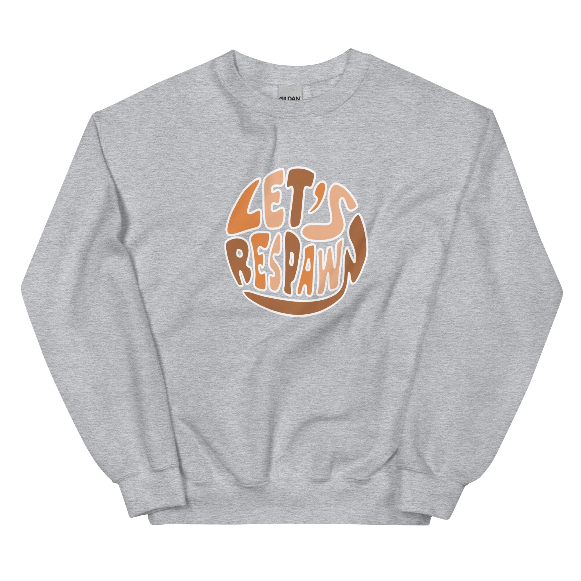 Let's Respawn | Unisex Sweatshirt Threads and Thistles Inventory Sport Grey S