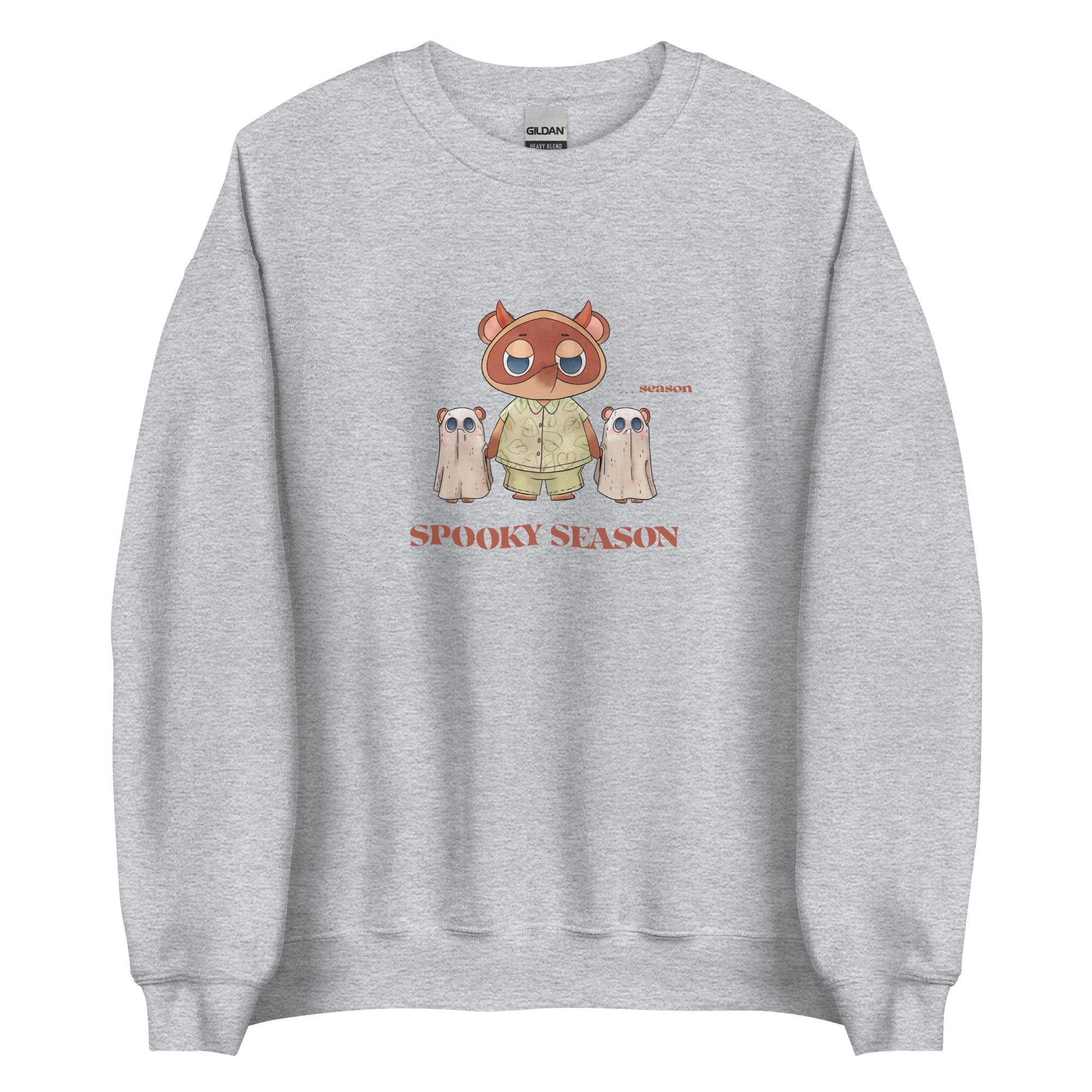 Spooky Season | Unisex Sweatshirt | Animal Crossing Fall Cozy Gamer Threads and Thistles Inventory Sport Grey S