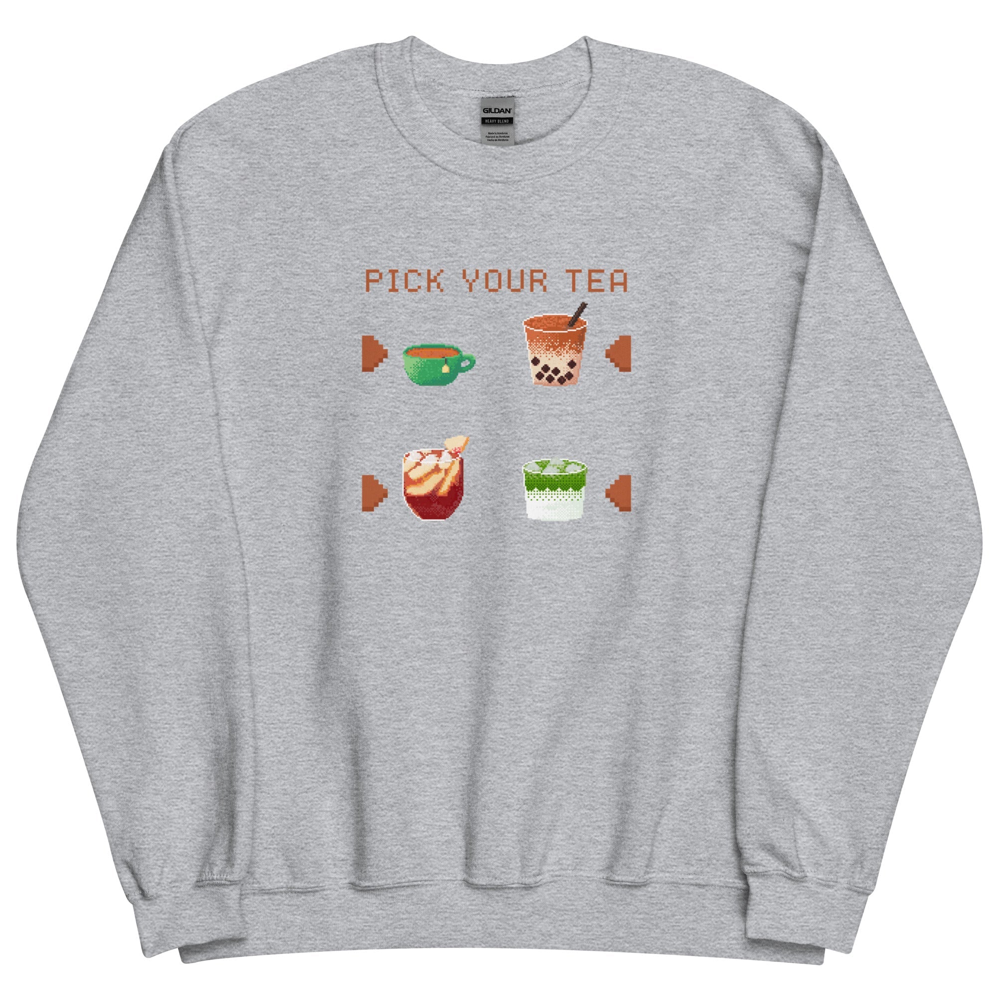 Pick Your Tea | Unisex Sweatshirt | Cozy Gamer Threads & Thistles Inventory Sport Grey S
