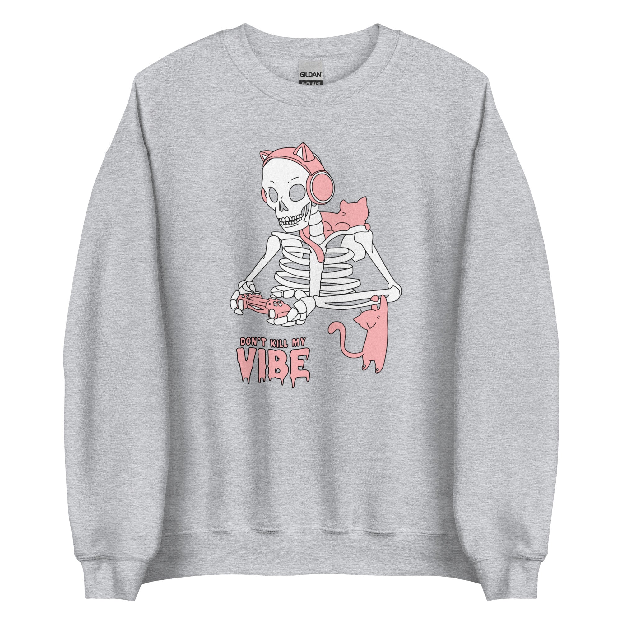 Don't Kill my Vibe | Fall Unisex Sweatshirt Threads & Thistles Inventory Sport Grey S