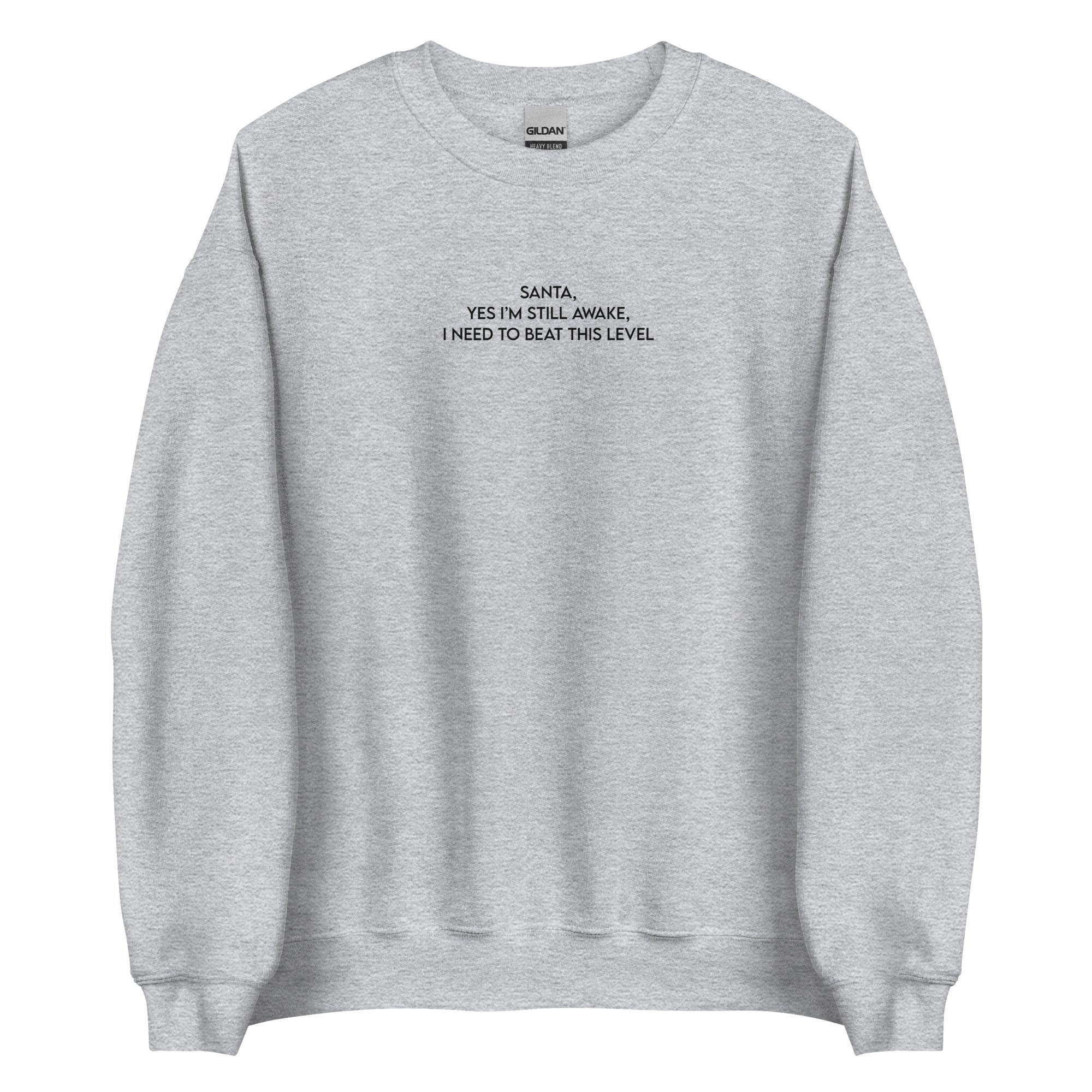 Santa, I'm Still Awake | Unisex Sweatshirt | Cozy Gamer Christmas Threads & Thistles Inventory Sport Grey S
