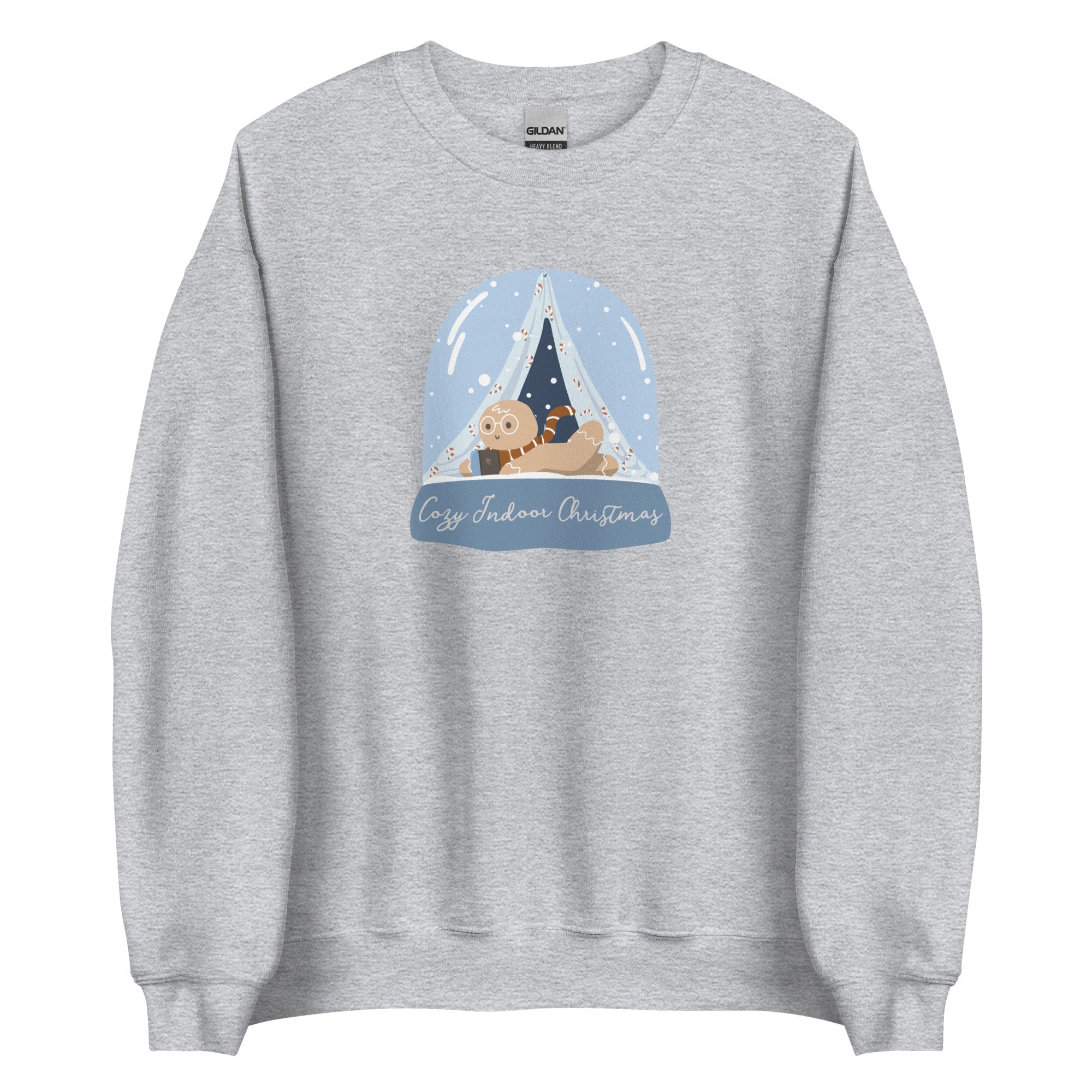 Gingy Christmas | Unisex Sweatshirt | Cozy Gamer Christmas Threads & Thistles Inventory Sport Grey S