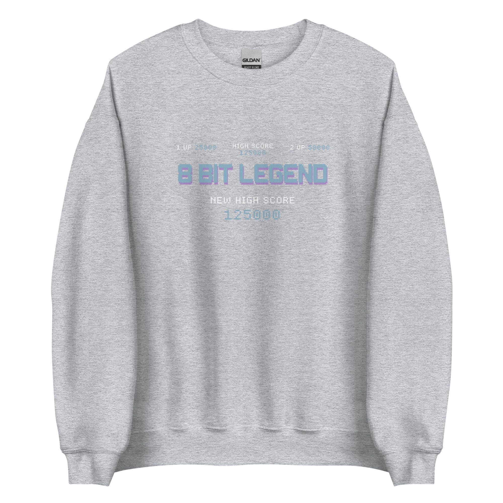 8-Bit Legend | Unisex Sweatshirt | Retro Gaming Threads & Thistles Inventory Sport Grey S