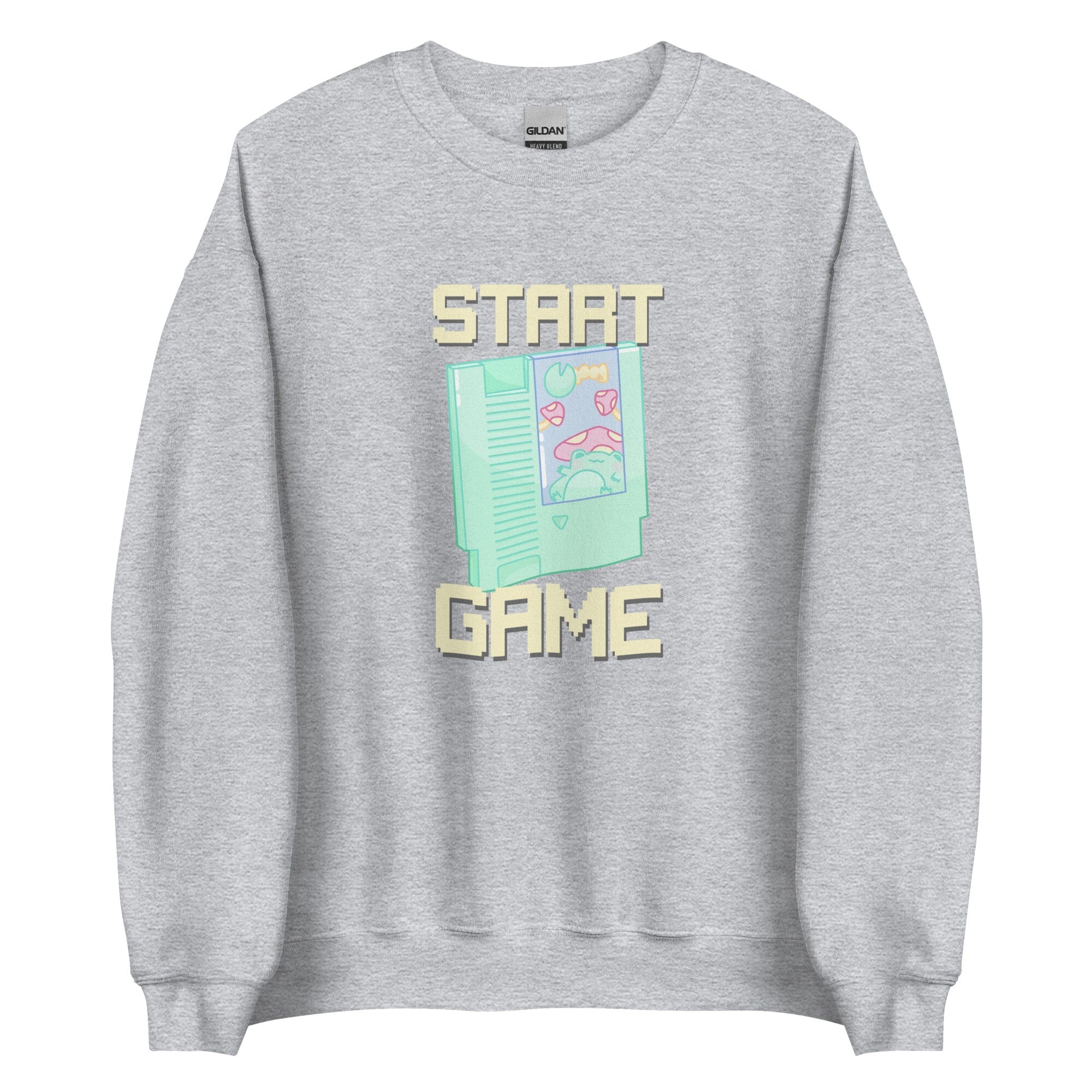Start Game NES | Unisex Sweatshirt | Retro Gaming Threads & Thistles Inventory Sport Grey S