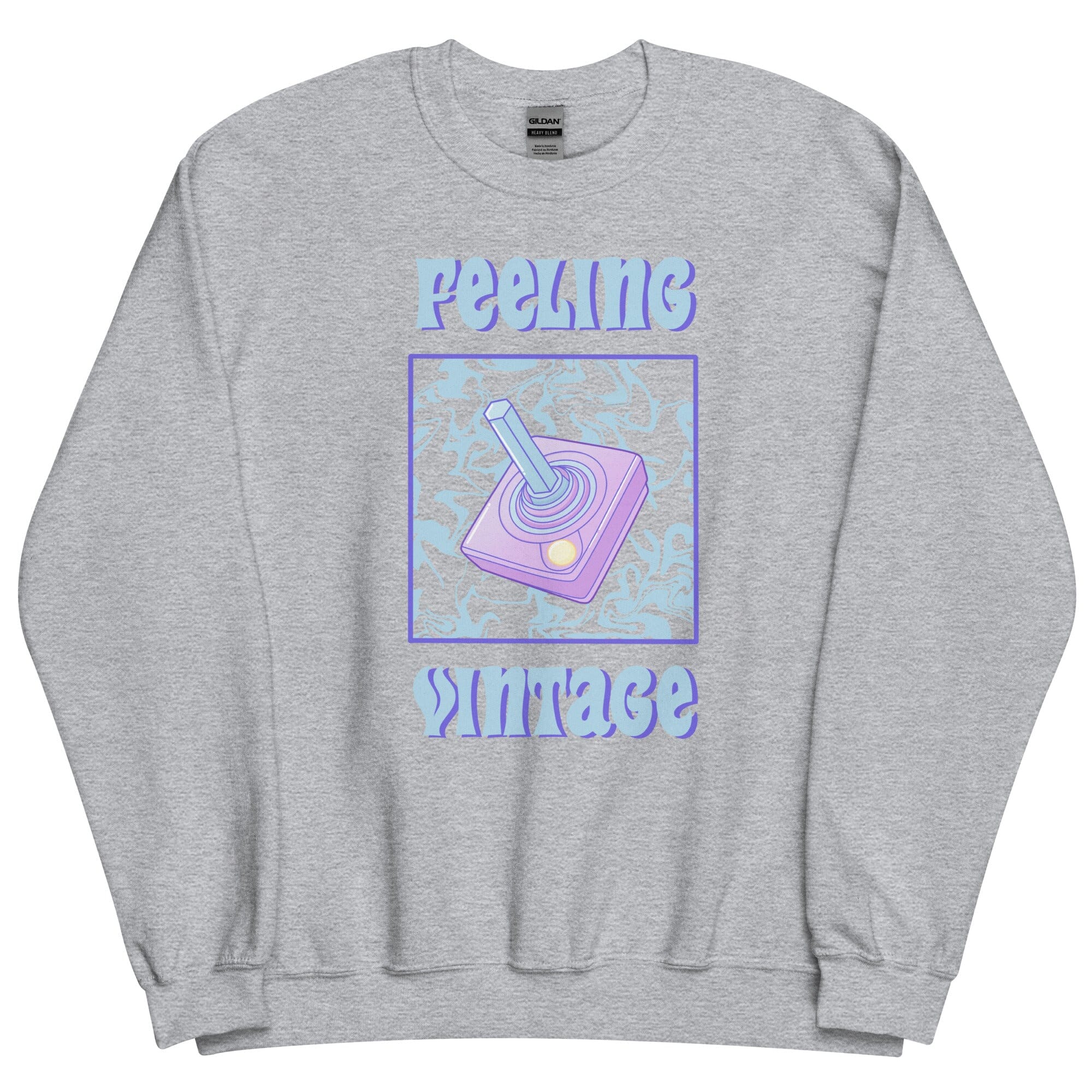 Feeling Vintage | Unisex Sweatshirt | Retro Gaming Threads & Thistles Inventory Sport Grey S