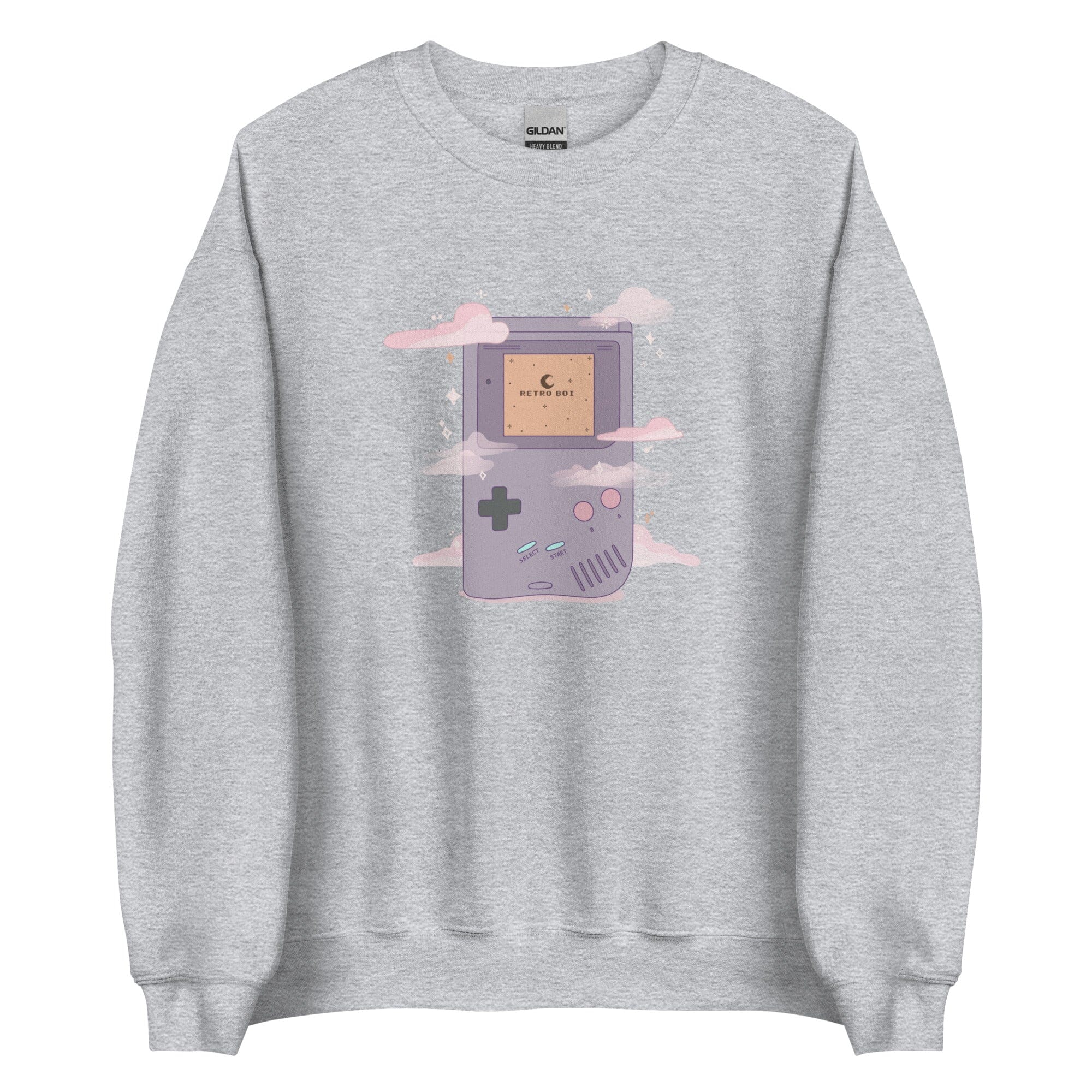 Retro Boi | Unisex Sweatshirt | Retro Gaming Threads & Thistles Inventory Sport Grey S