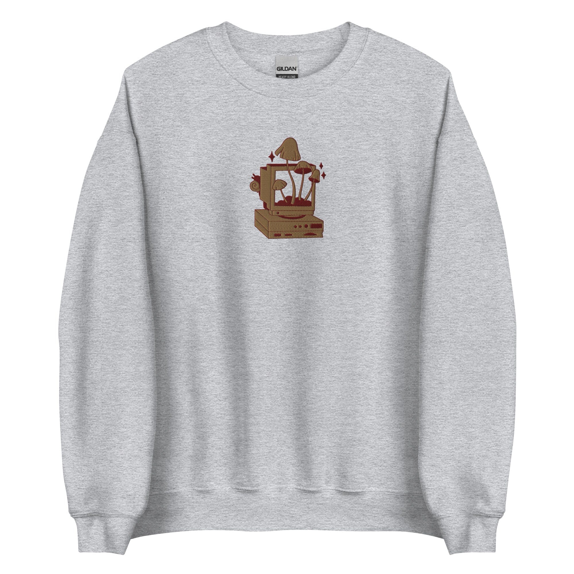 Cozy PC Gaming | Embroidered Unisex Sweatshirt | Cozy Gamer Threads & Thistles Inventory Sport Grey S