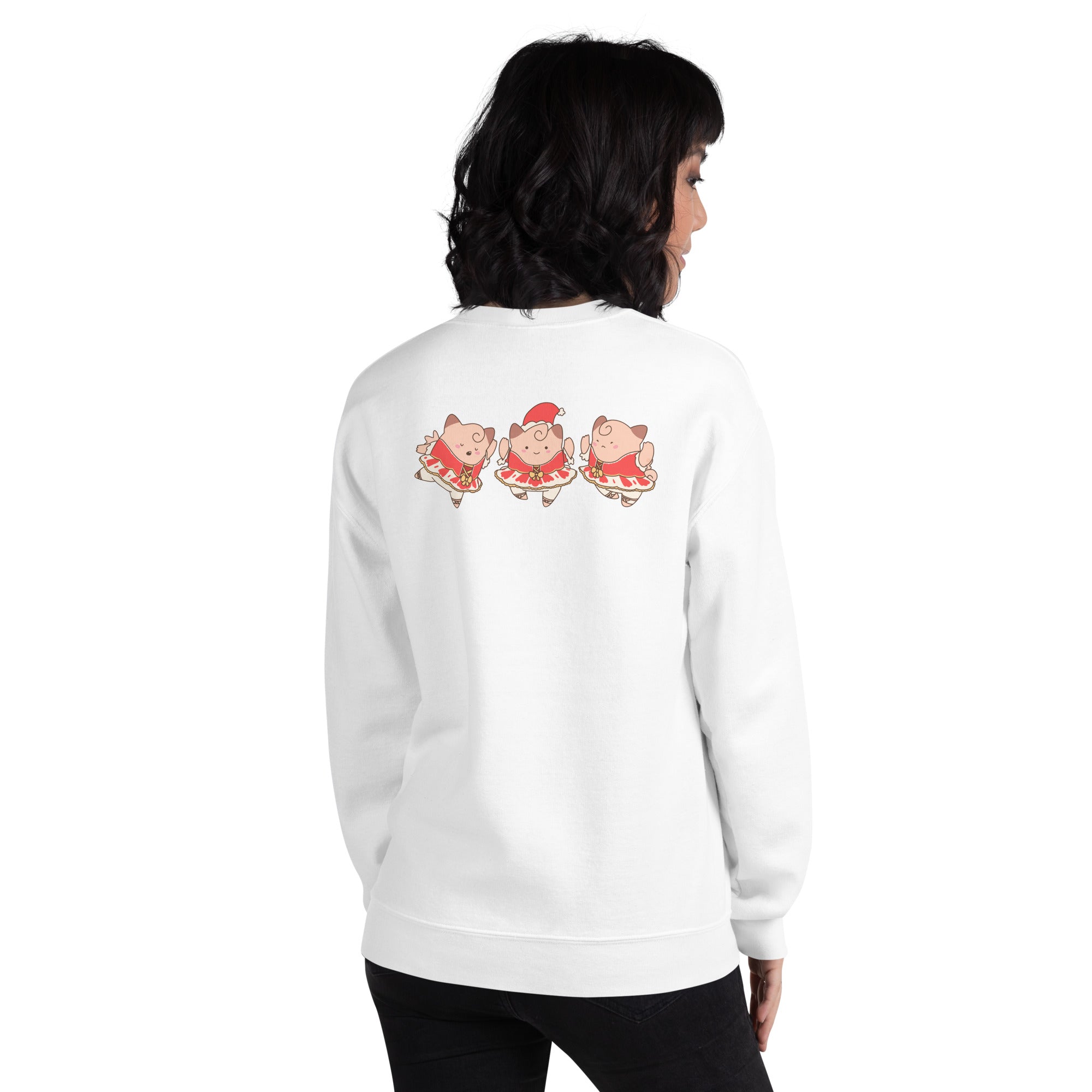 Sugarplum Clefairies | Christmas Pokemon Unisex Sweatshirt Threads & Thistles Inventory 