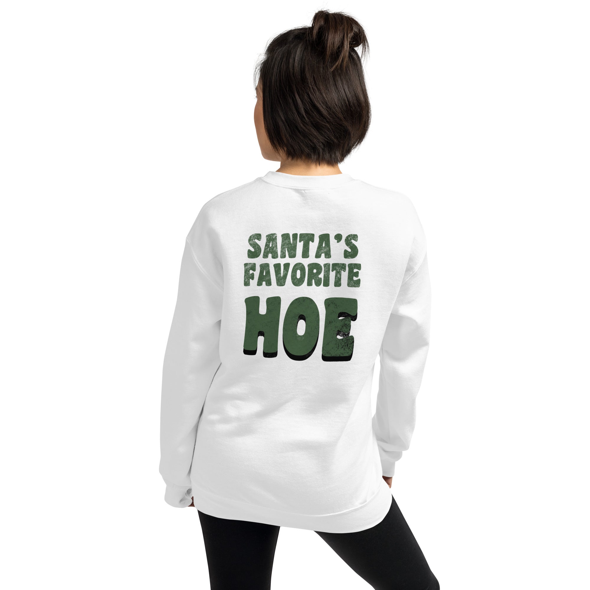 Santa's Favorite Hoe | Unisex Sweatshirt | Feminist Gamer Christmas Stardew Valley Sweatshirt Threads & Thistles Inventory 