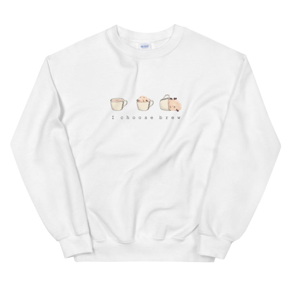 I Choose Brew | Unisex Sweatshirt | Pokemon Threads and Thistles Inventory White S