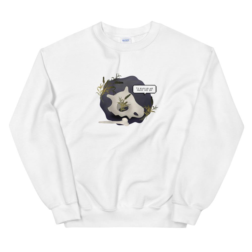 To Evolve | Unisex Sweatshirt | Pokemon Threads and Thistles Inventory White S