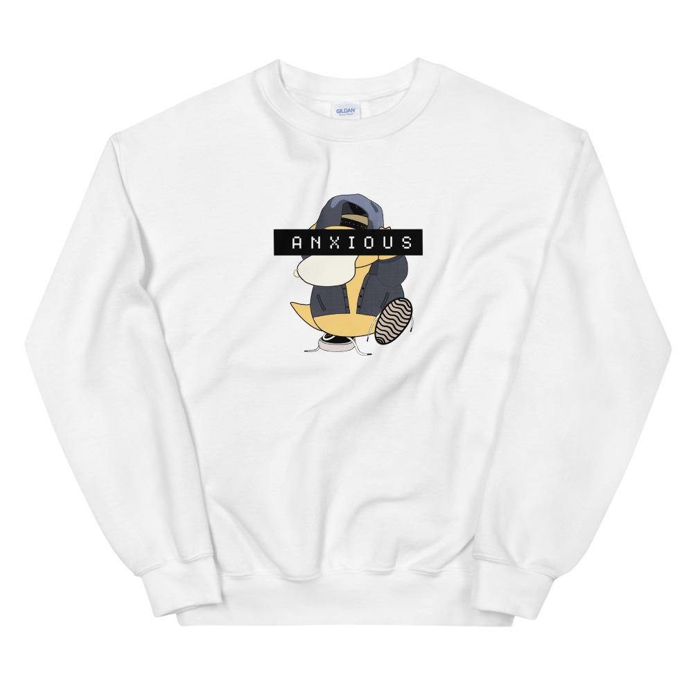 Anxious | Unisex Sweatshirt | Pokemon Threads and Thistles Inventory White S