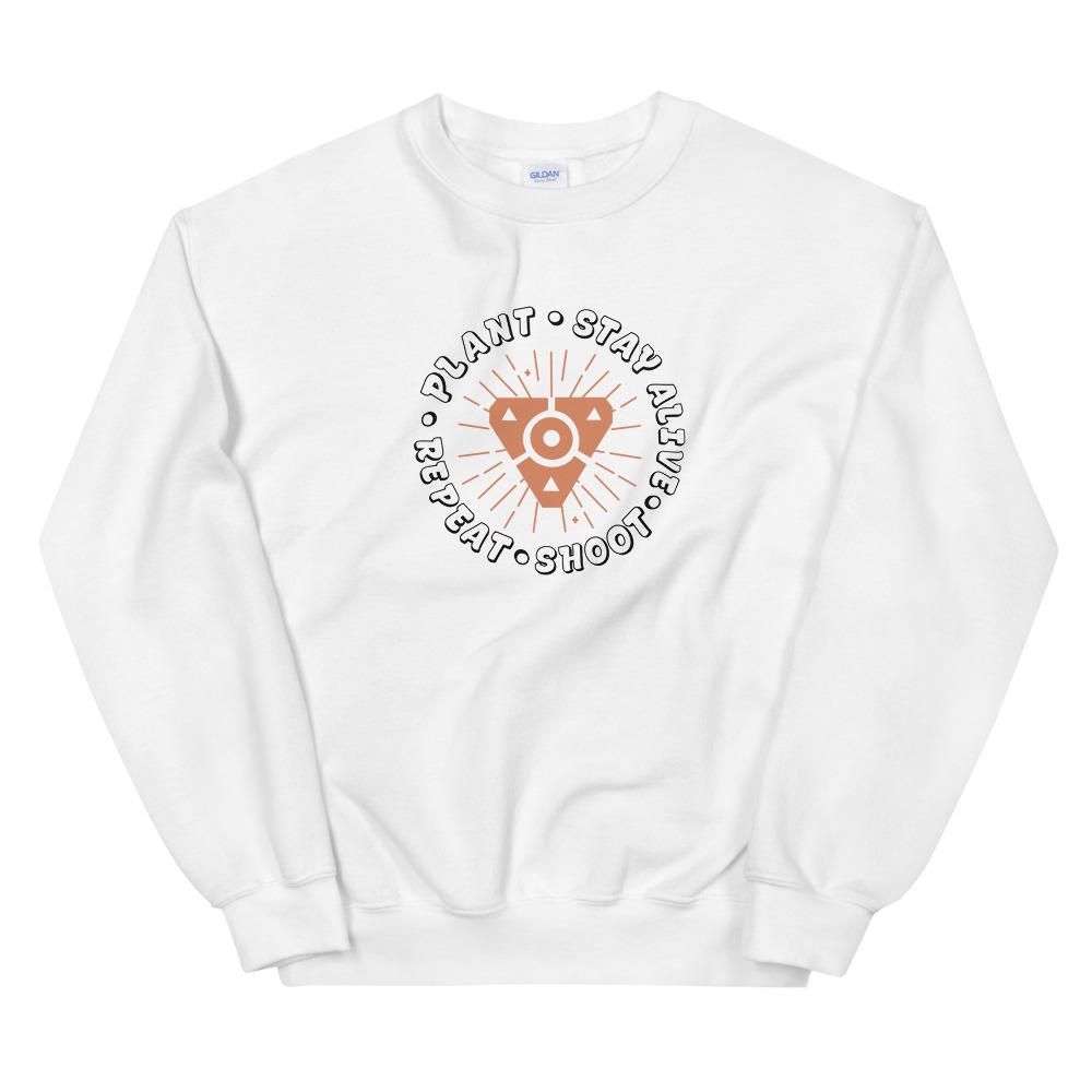 Plant the Spike | Unisex Sweatshirt | Valorant Threads and Thistles Inventory White S