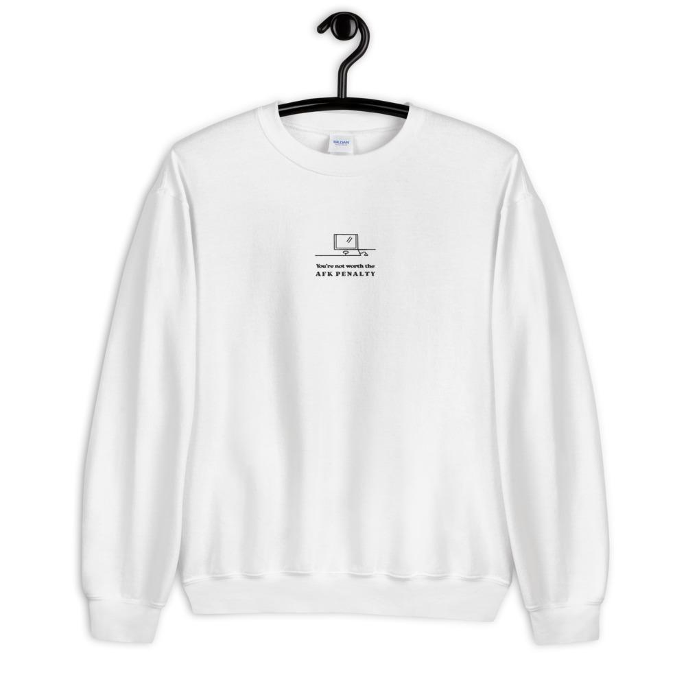 AFK Penalty | Embroidered Unisex Sweatshirt | FPS/TPS Threads and Thistles Inventory
