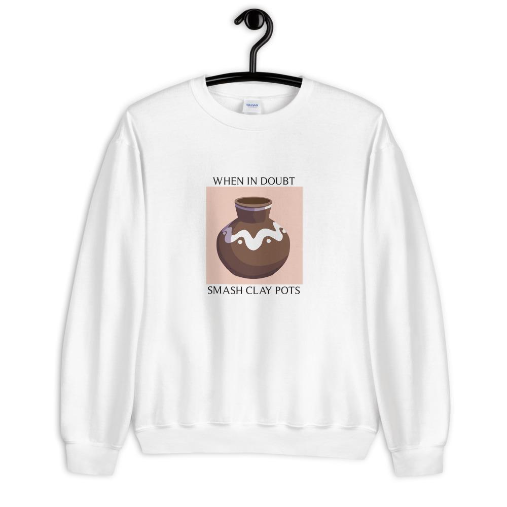 Smash Clay Pots | Unisex Sweatshirt | The Legend of Zelda Threads and Thistles Inventory