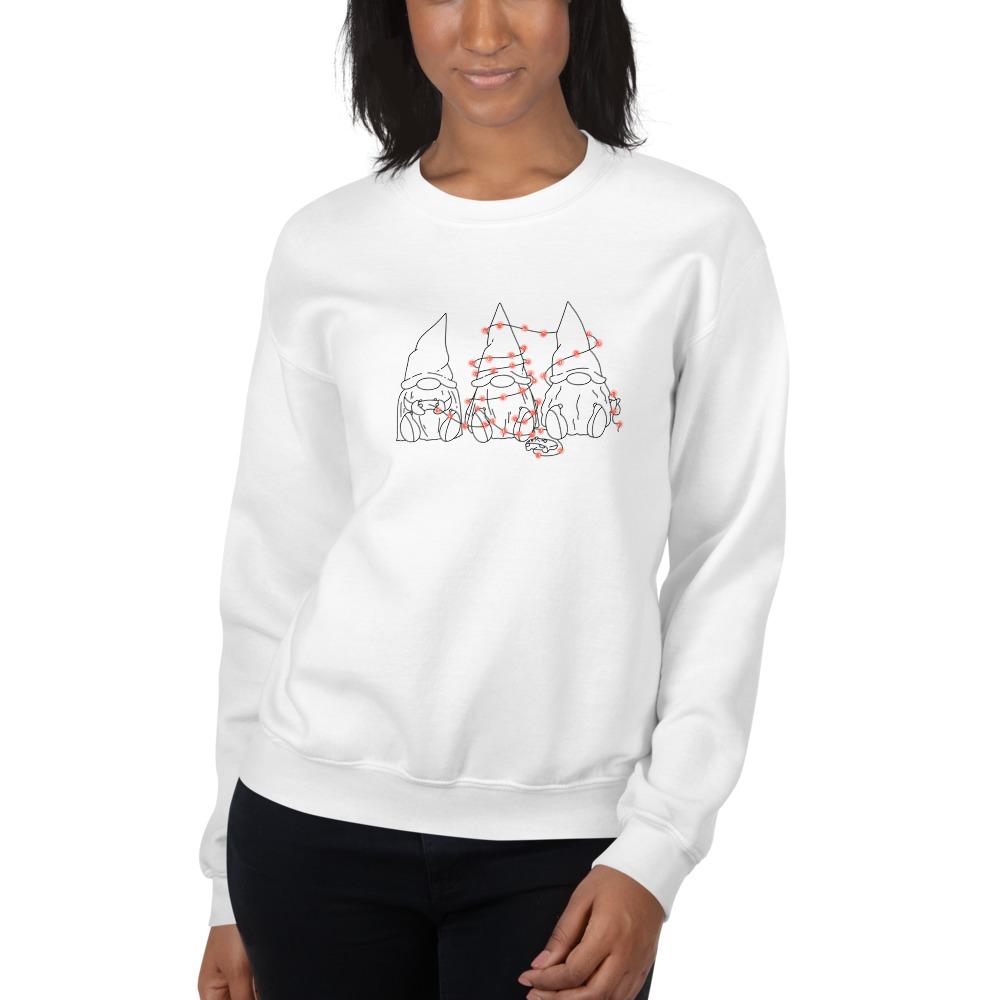 Gamer Gnome Christmas | Seasonal Unisex Sweatshirt Threads and Thistles Inventory