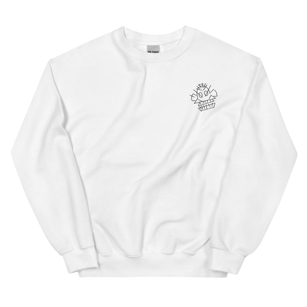 Jinx Monkey | Unisex Sweatshirt | League of Legends Threads and Thistles Inventory White S 