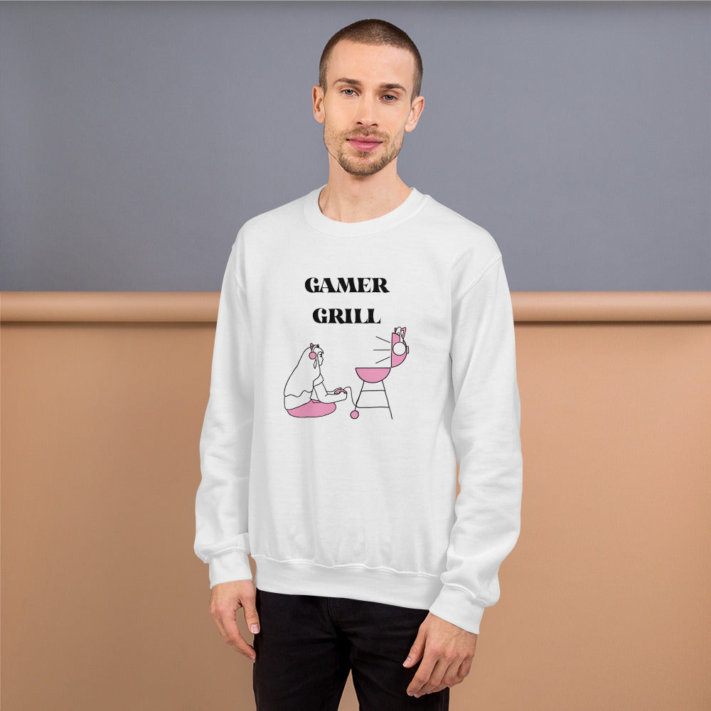 Gamer Grill | Unisex Sweatshirt | Feminist Gamer Threads and Thistles Inventory