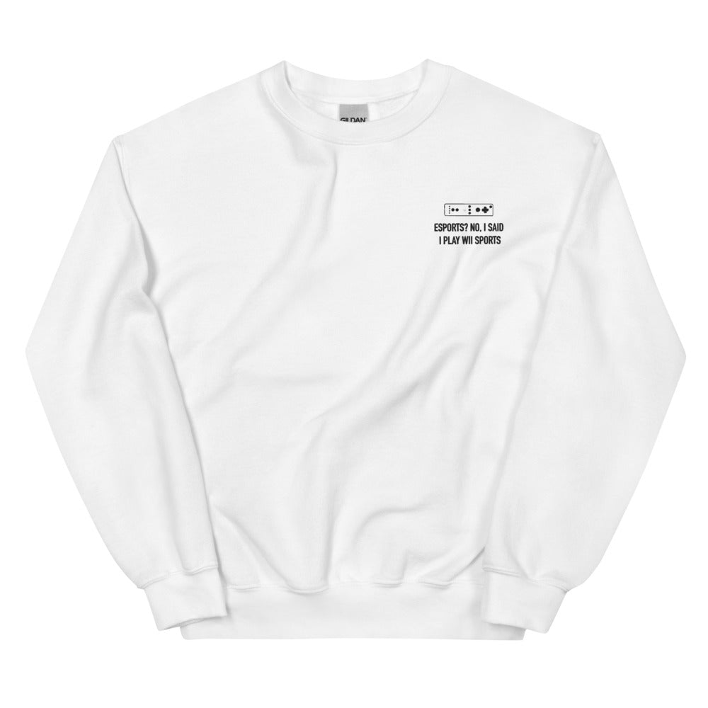 Wii Sports | Unisex Sweatshirt | Feminist Gamer Threads and Thistles Inventory White S