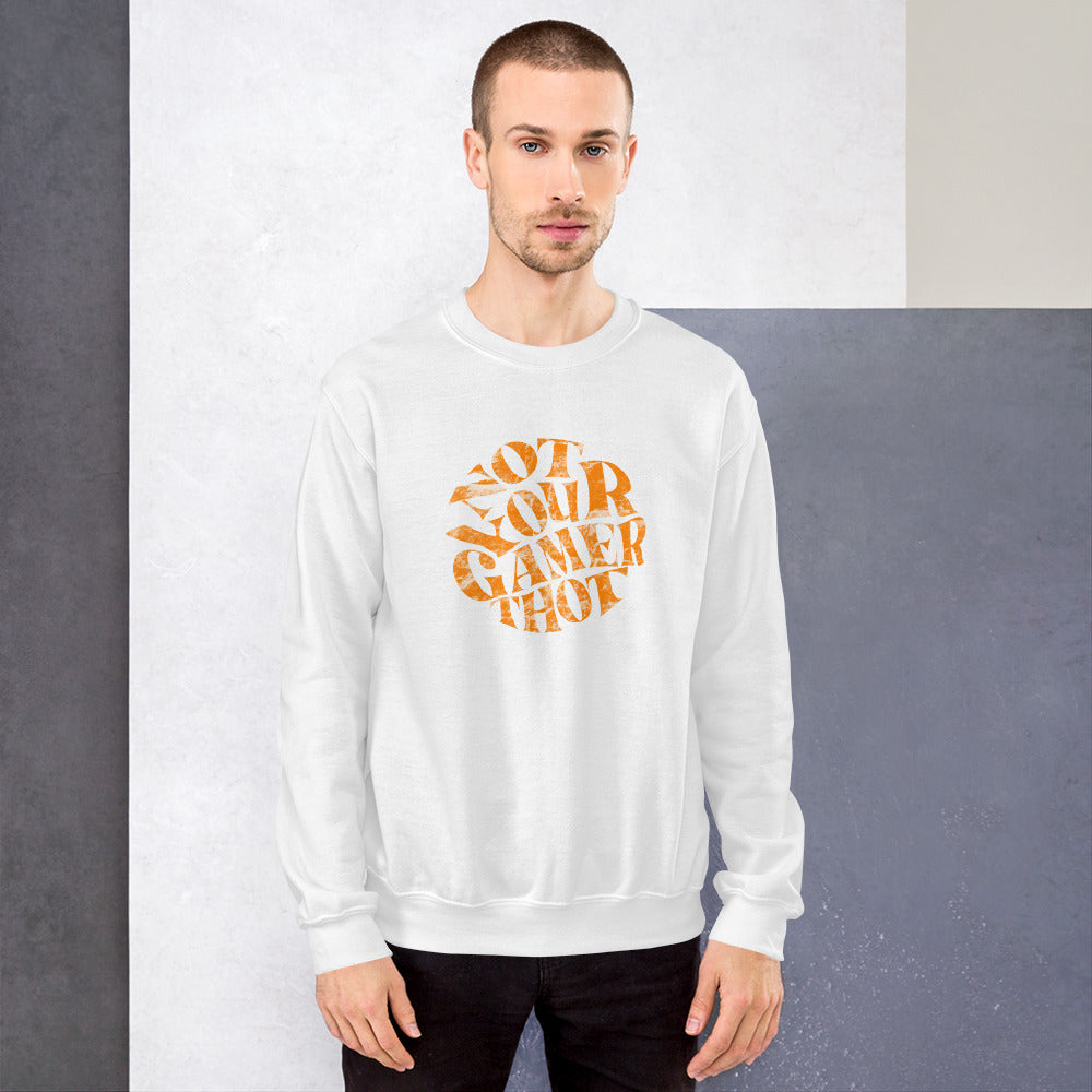 Gamer Thot (distressed design) | Unisex Sweatshirt | Feminist Gamer Threads and Thistles Inventory