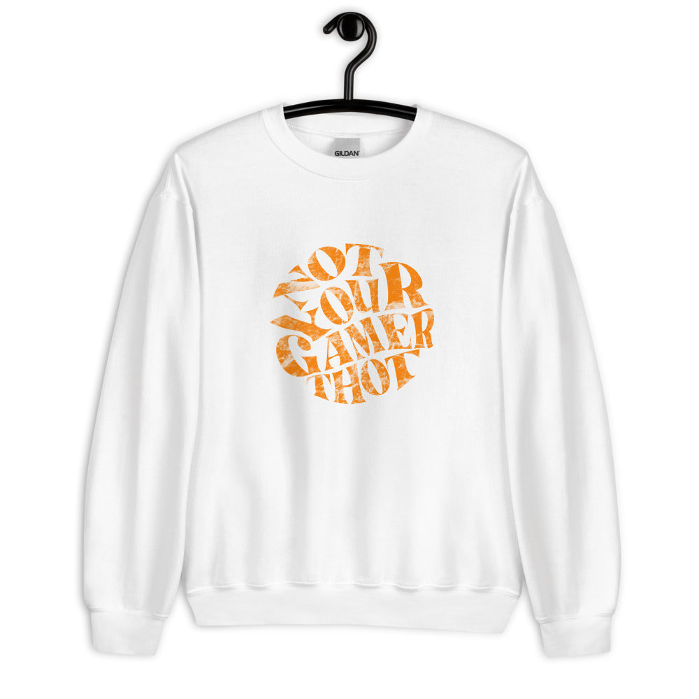Gamer Thot (distressed design) | Unisex Sweatshirt | Feminist Gamer Threads and Thistles Inventory
