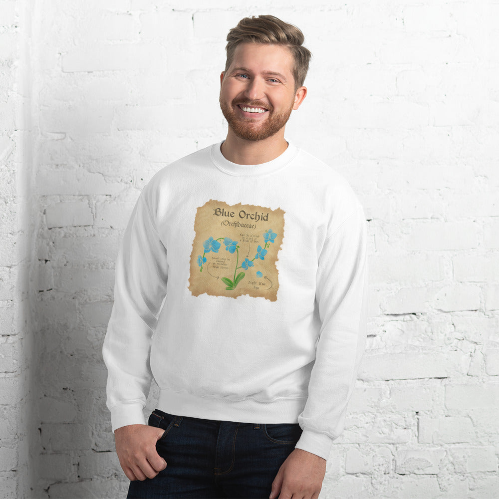 Blue Orchid | Unisex Sweatshirt | Minecraft Threads and Thistles Inventory