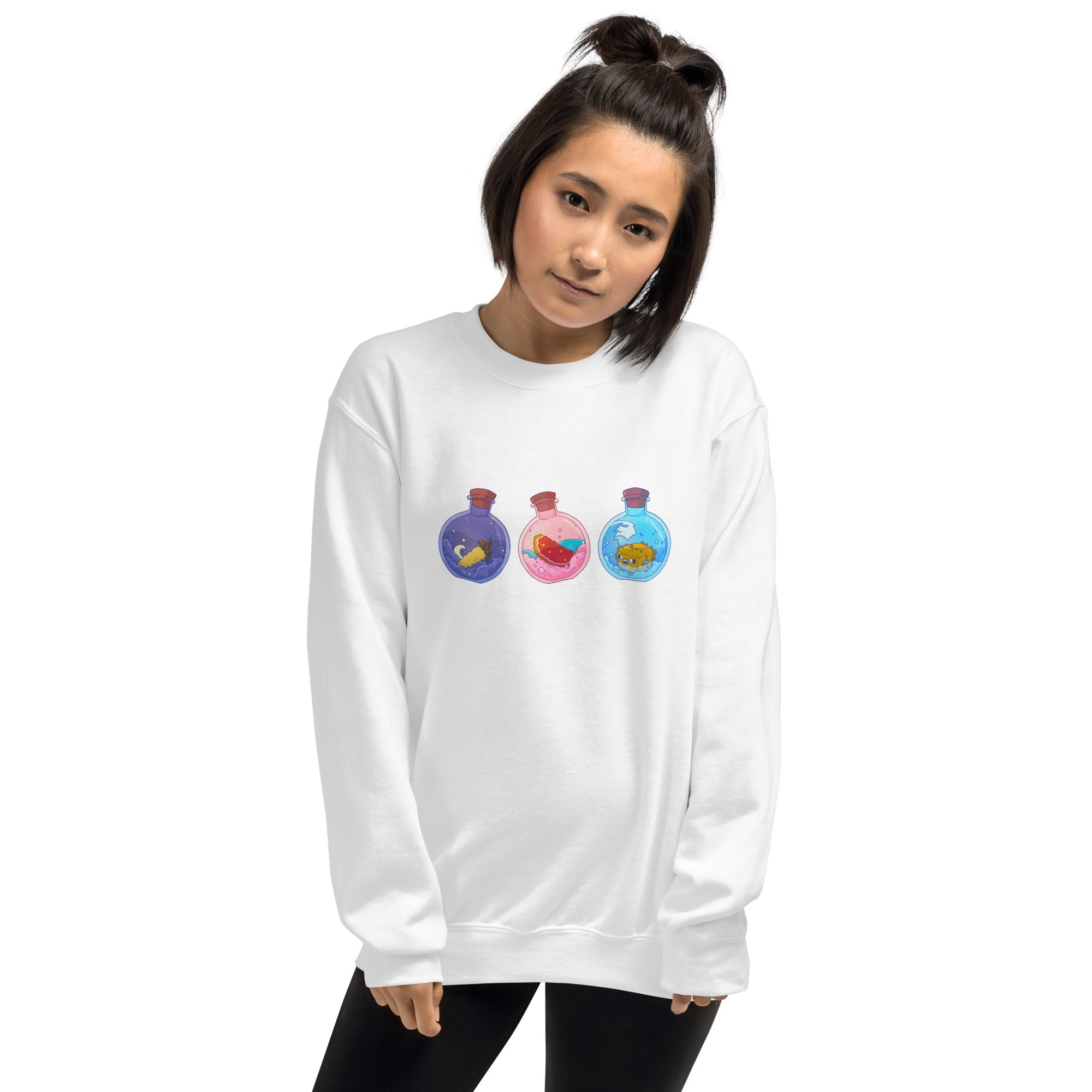 Potion Bottles | Unisex Sweatshirt | Minecraft Threads and Thistles Inventory 