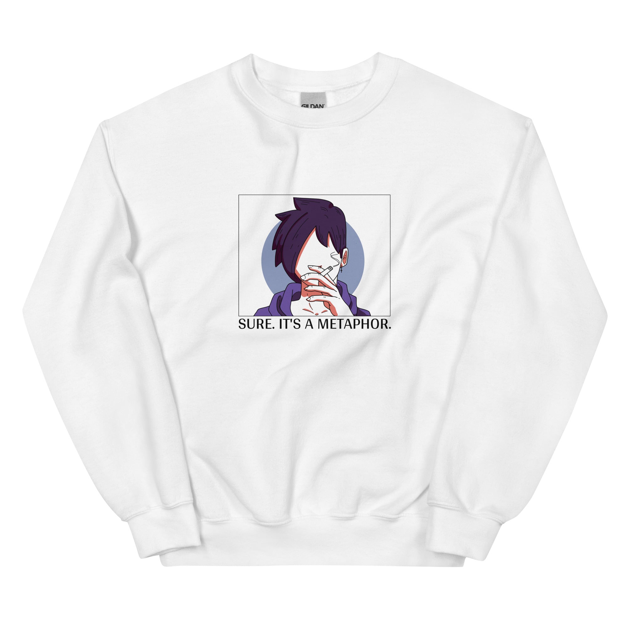 Sebastian's Metaphor | Unisex Sweatshirt | Stardew Valley Threads and Thistles Inventory White S