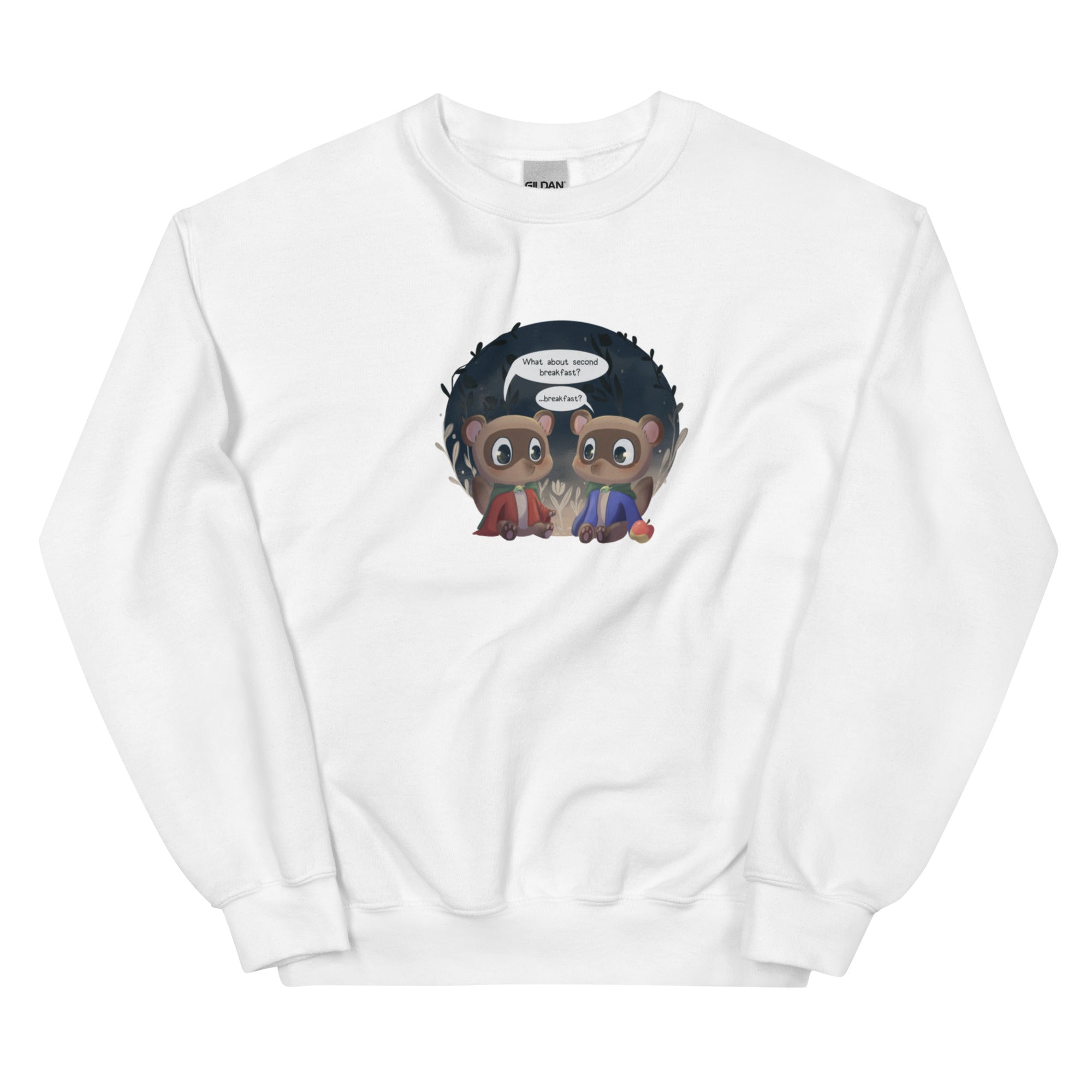 Nooklings Breakfast | Unisex Sweatshirt | Animal Crossing Threads and Thistles Inventory White S