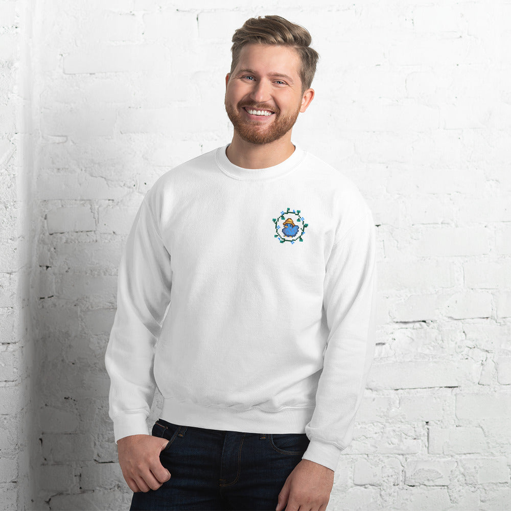 Blue Chicken | Unisex Sweatshirt | Stardew Valley Threads and Thistles Inventory