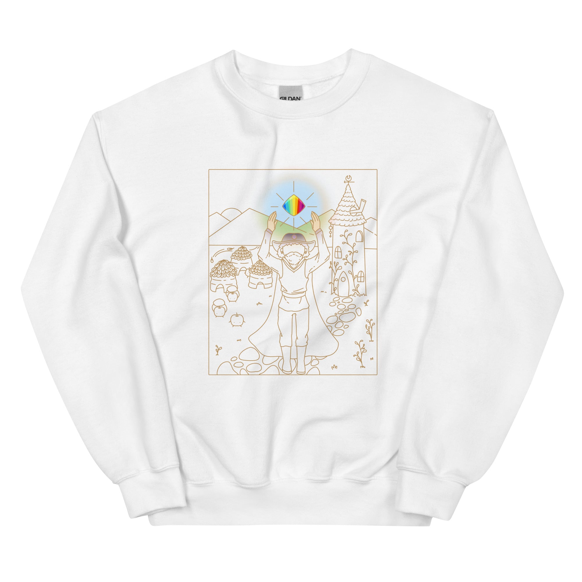 Wizard Tarot | Unisex Sweatshirt | Stardew Valley Threads and Thistles Inventory White S
