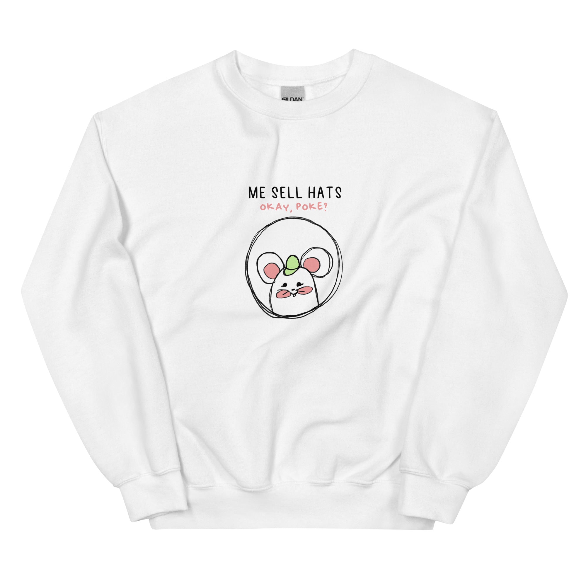 Me Sell Hats | Unisex Sweatshirt | Stardew Valley Threads and Thistles Inventory White S