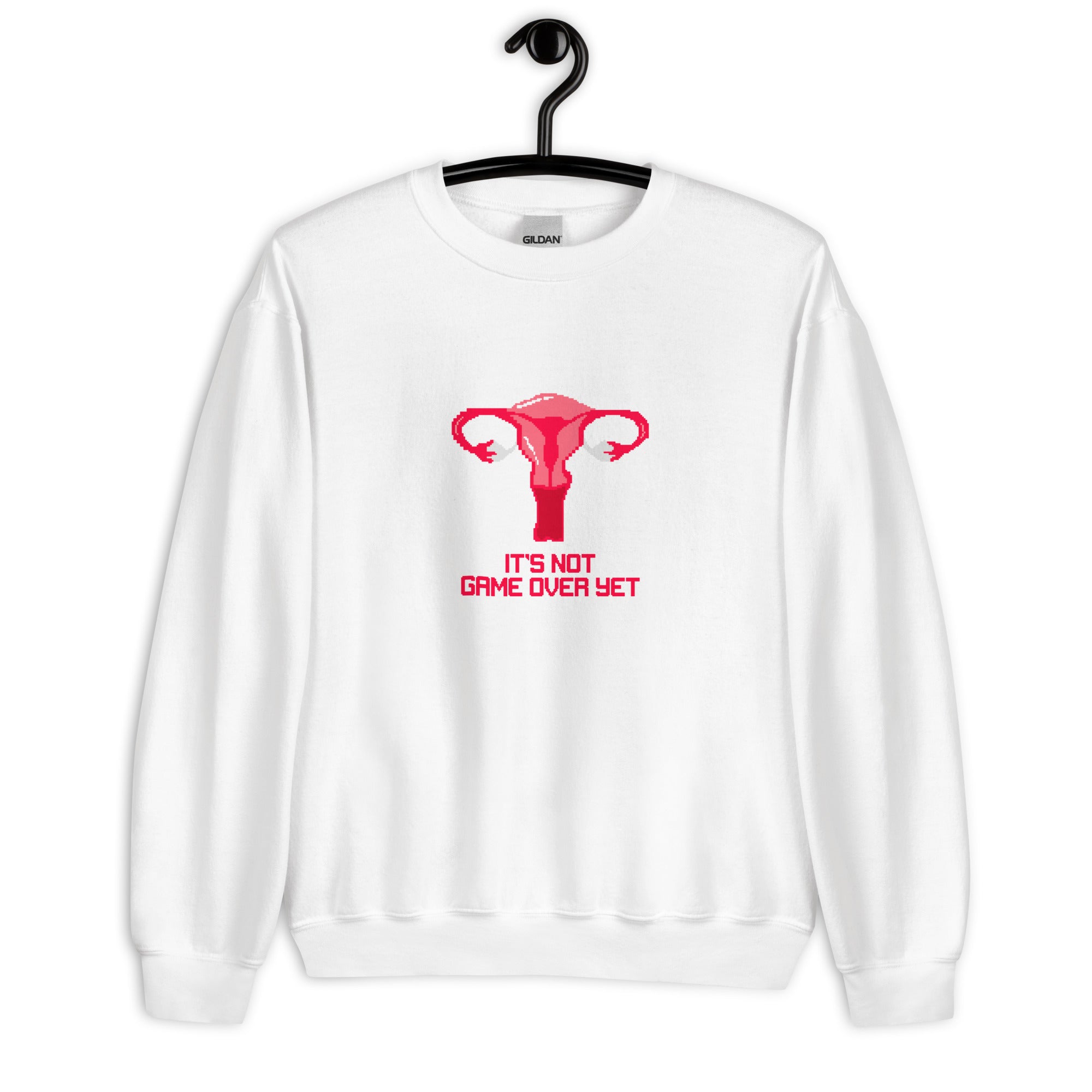 It's Not Game Over Yet | Unisex Sweatshirt | Feminist Gamer Threads and Thistles Inventory