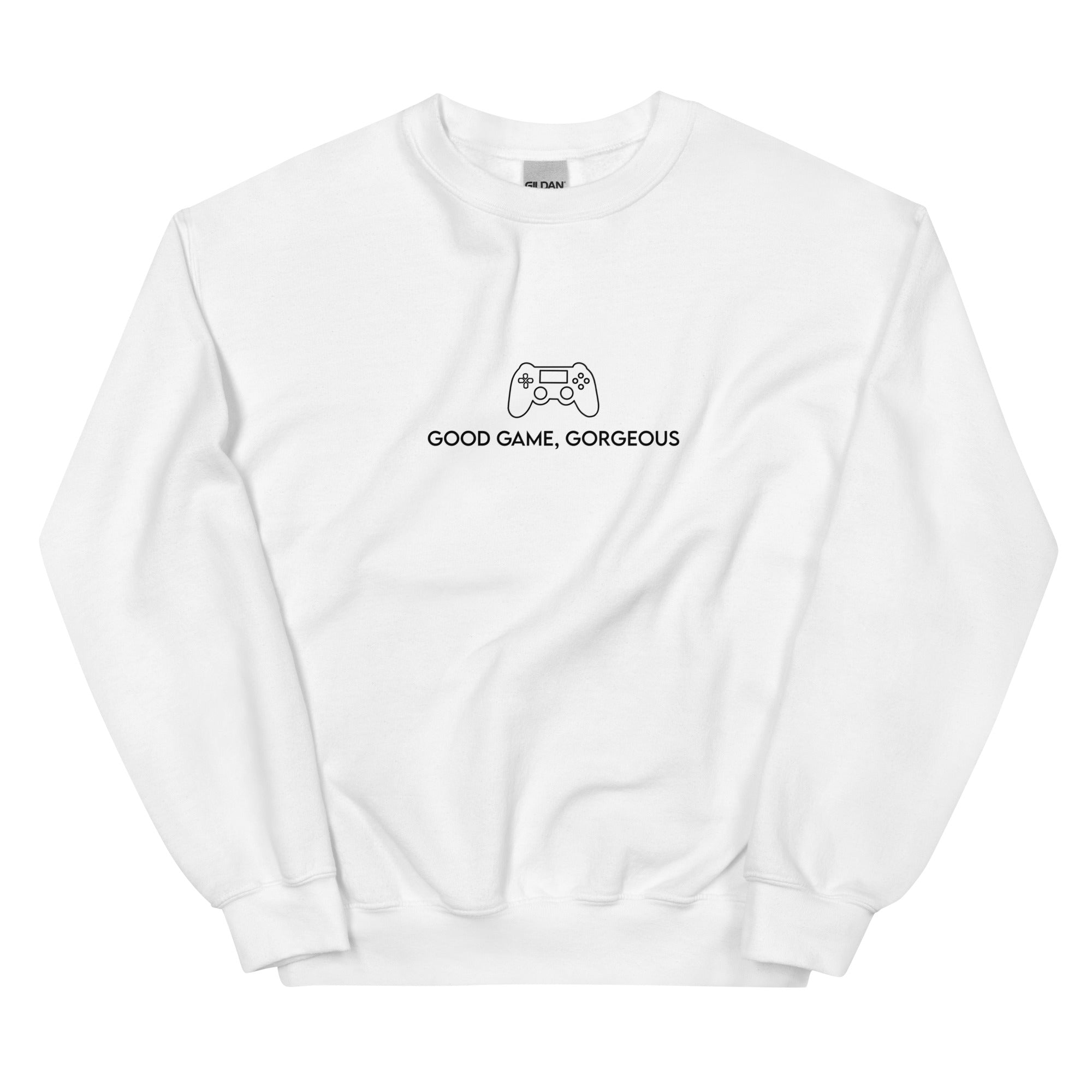 Good Game, Gorgeous | Unisex Sweatshirt Threads and Thistles Inventory White S