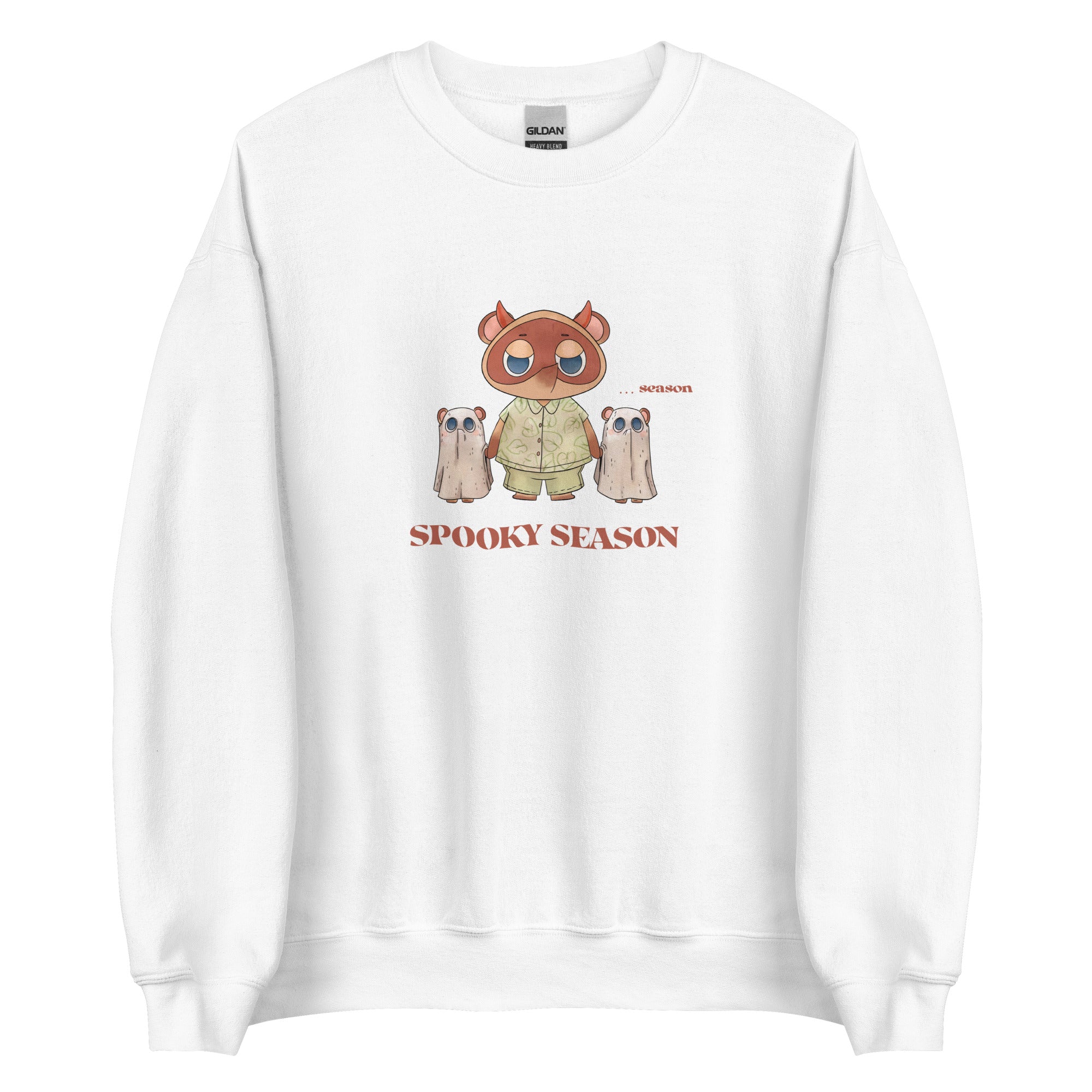 Spooky Season | Unisex Sweatshirt | Animal Crossing Fall Cozy Gamer Threads and Thistles Inventory White S