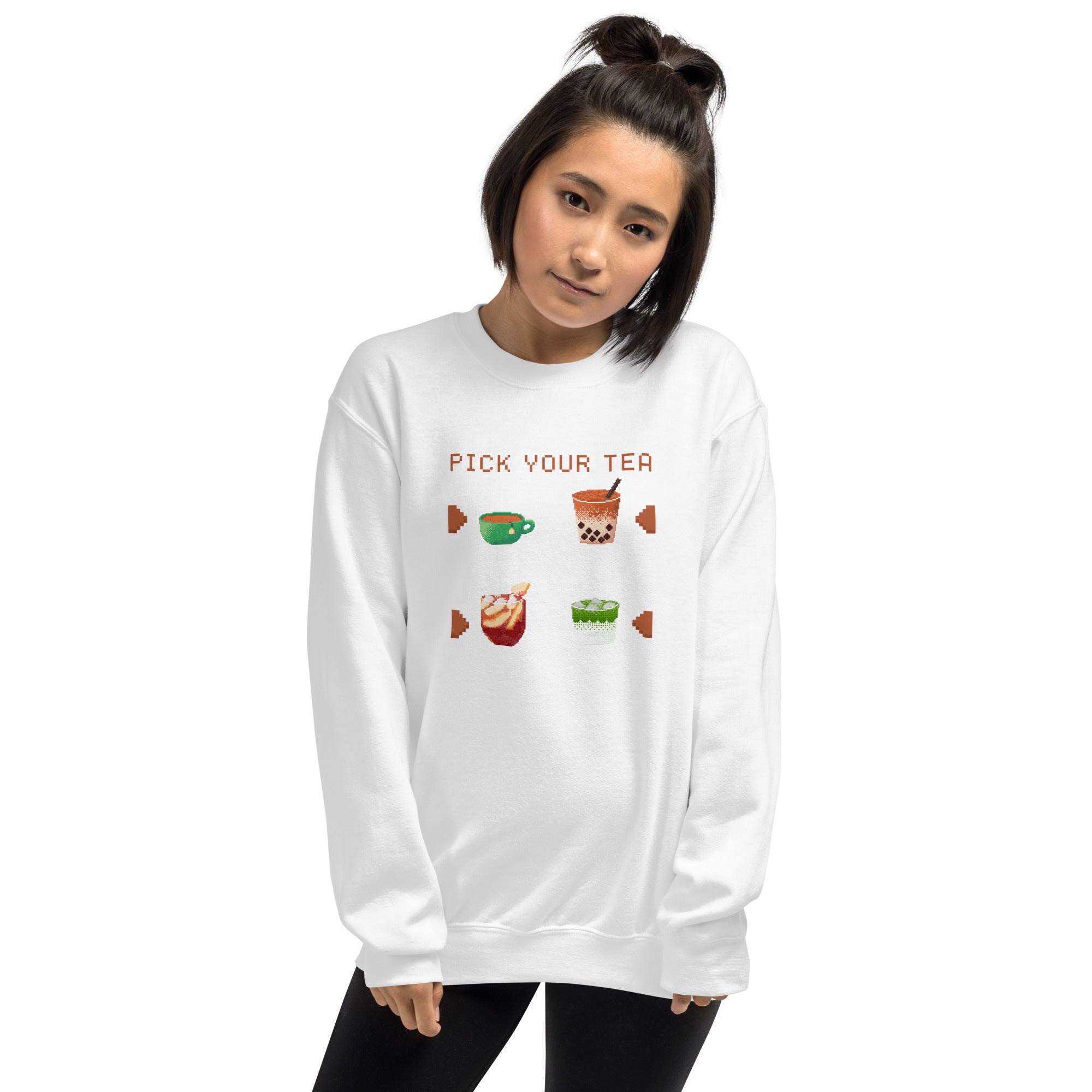 Pick Your Tea | Unisex Sweatshirt | Cozy Gamer Threads & Thistles Inventory 