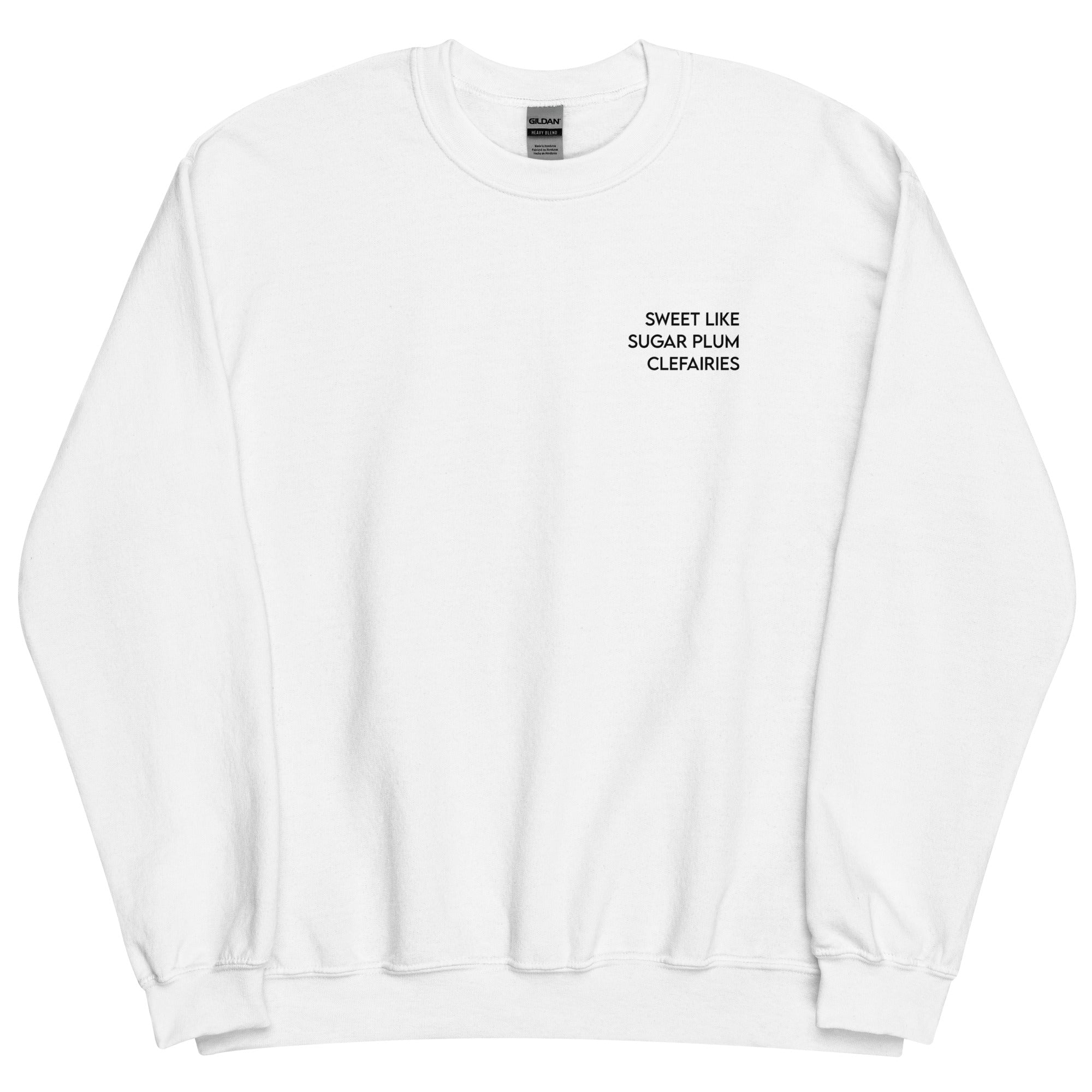 Sugarplum Clefairies | Christmas Pokemon Unisex Sweatshirt Threads & Thistles Inventory White S