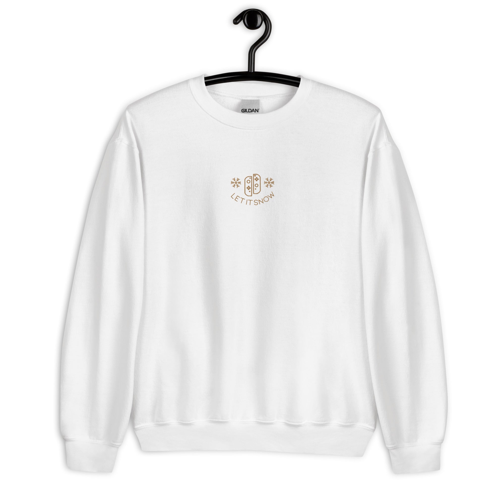 Let It Snow | Embroidered Unisex Sweatshirt | Cozy Gamer Christmas Threads & Thistles Inventory
