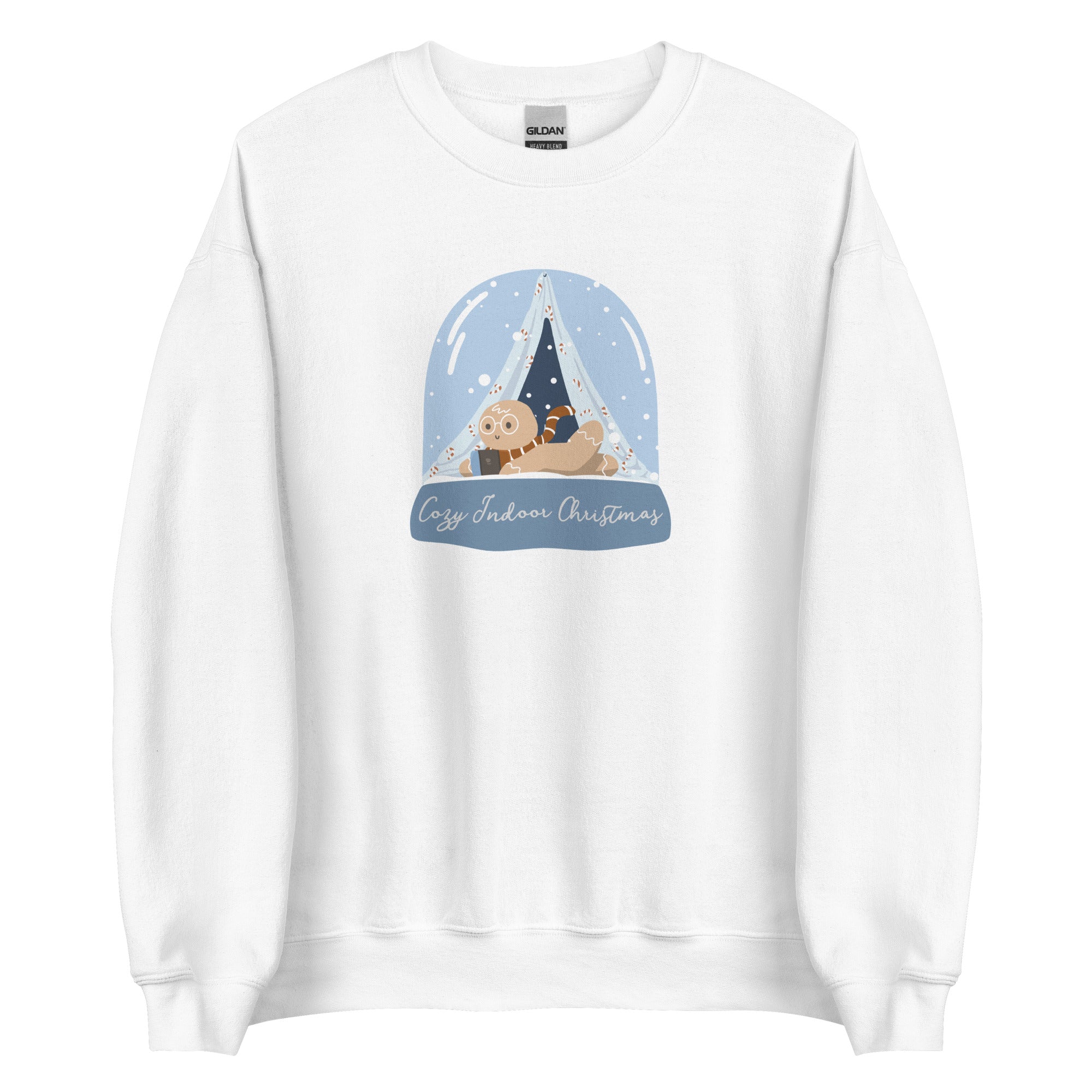 Gingy Christmas | Unisex Sweatshirt | Cozy Gamer Christmas Threads & Thistles Inventory White S