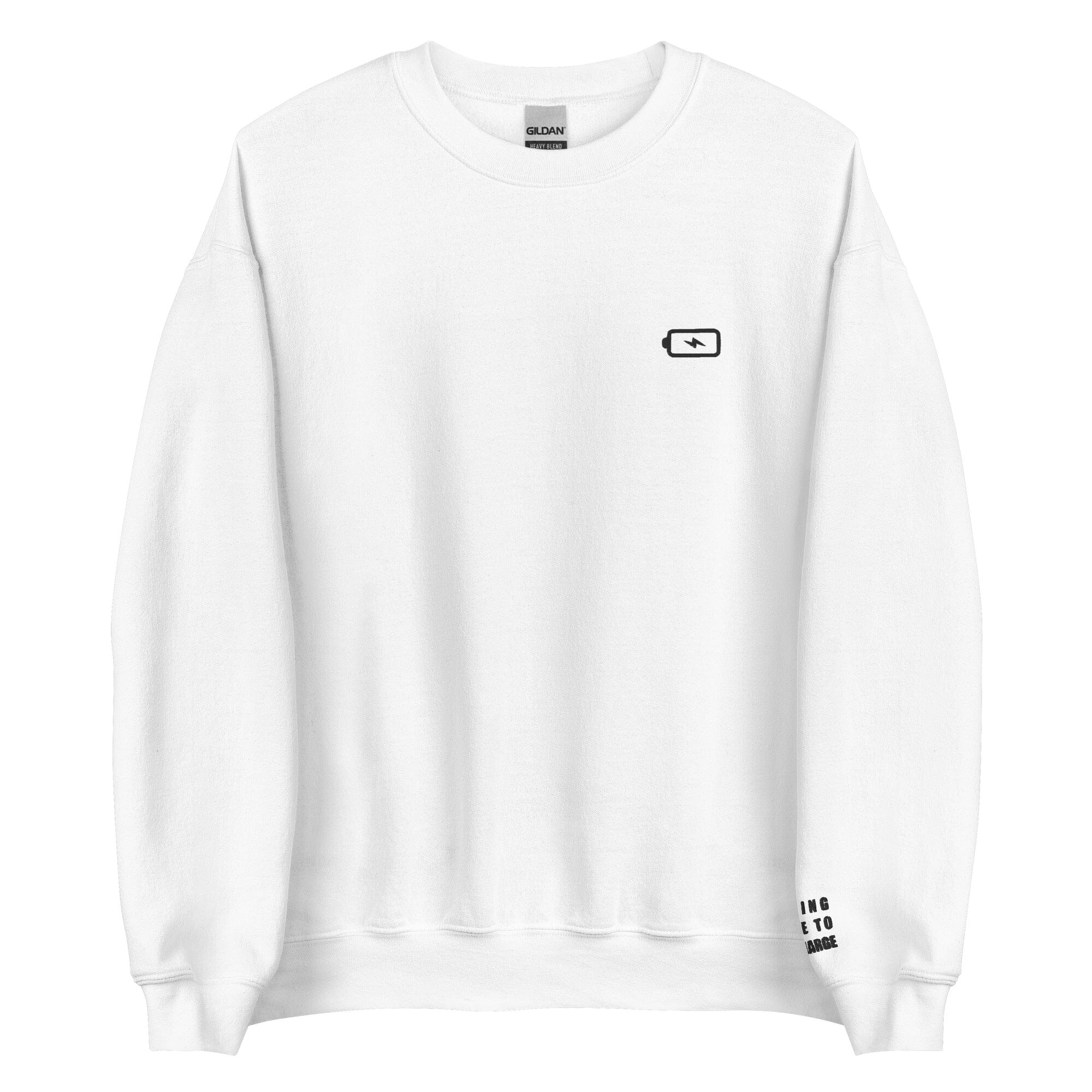 Taking Time to Recharge | Unisex Sweatshirt | Gamer Affirmations Threads & Thistles Inventory White S
