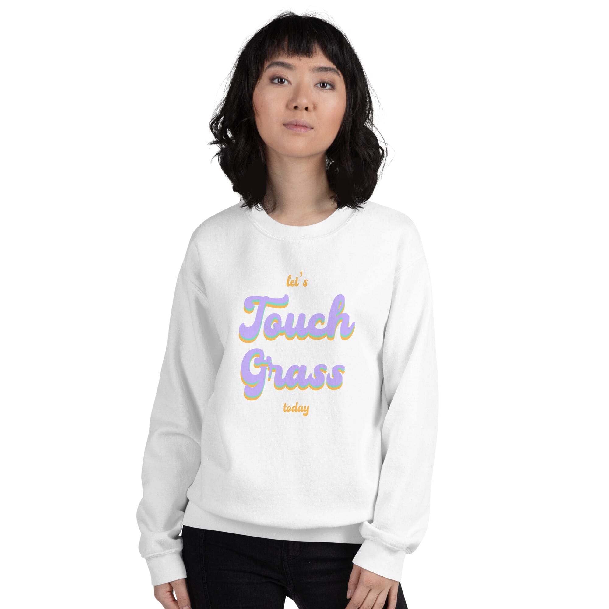 Touch Grass | Unisex Sweatshirt | Gamer Affirmations Threads & Thistles Inventory