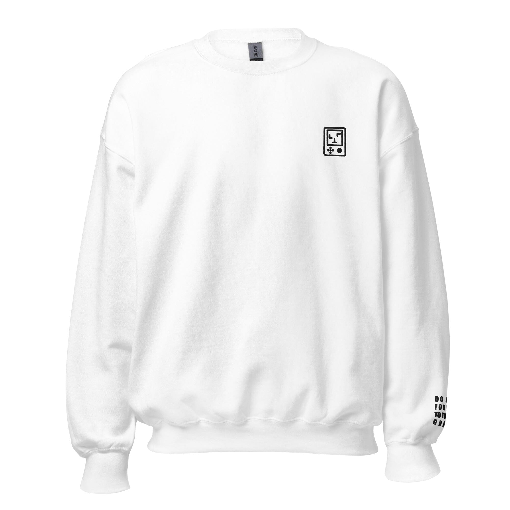 Touch Grass | Embroidered Unisex Sweatshirt | Gamer Affirmations Threads & Thistles Inventory White S