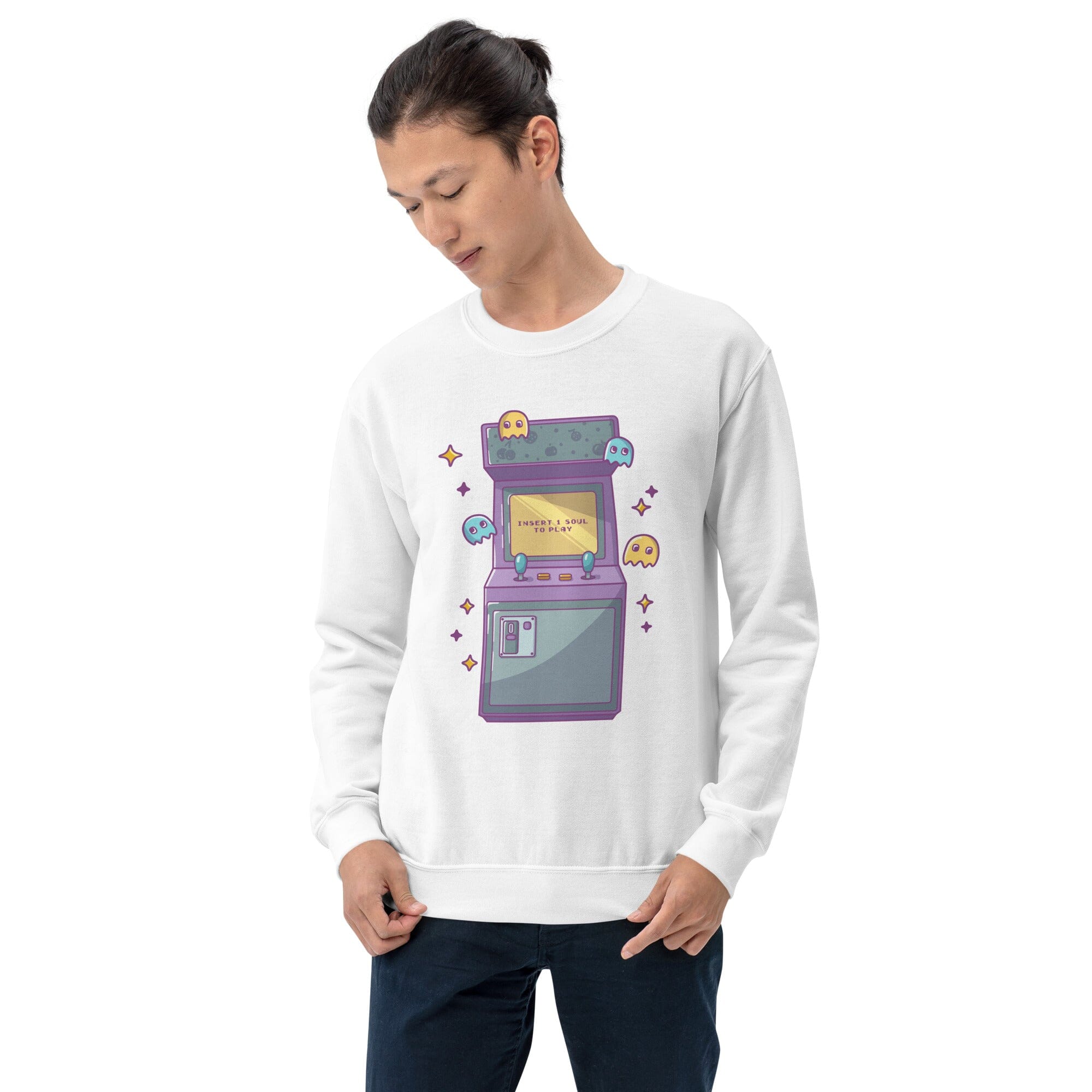 Insert 1 Soul to Play | Unisex Sweatshirt | Retro Gamer Threads & Thistles Inventory