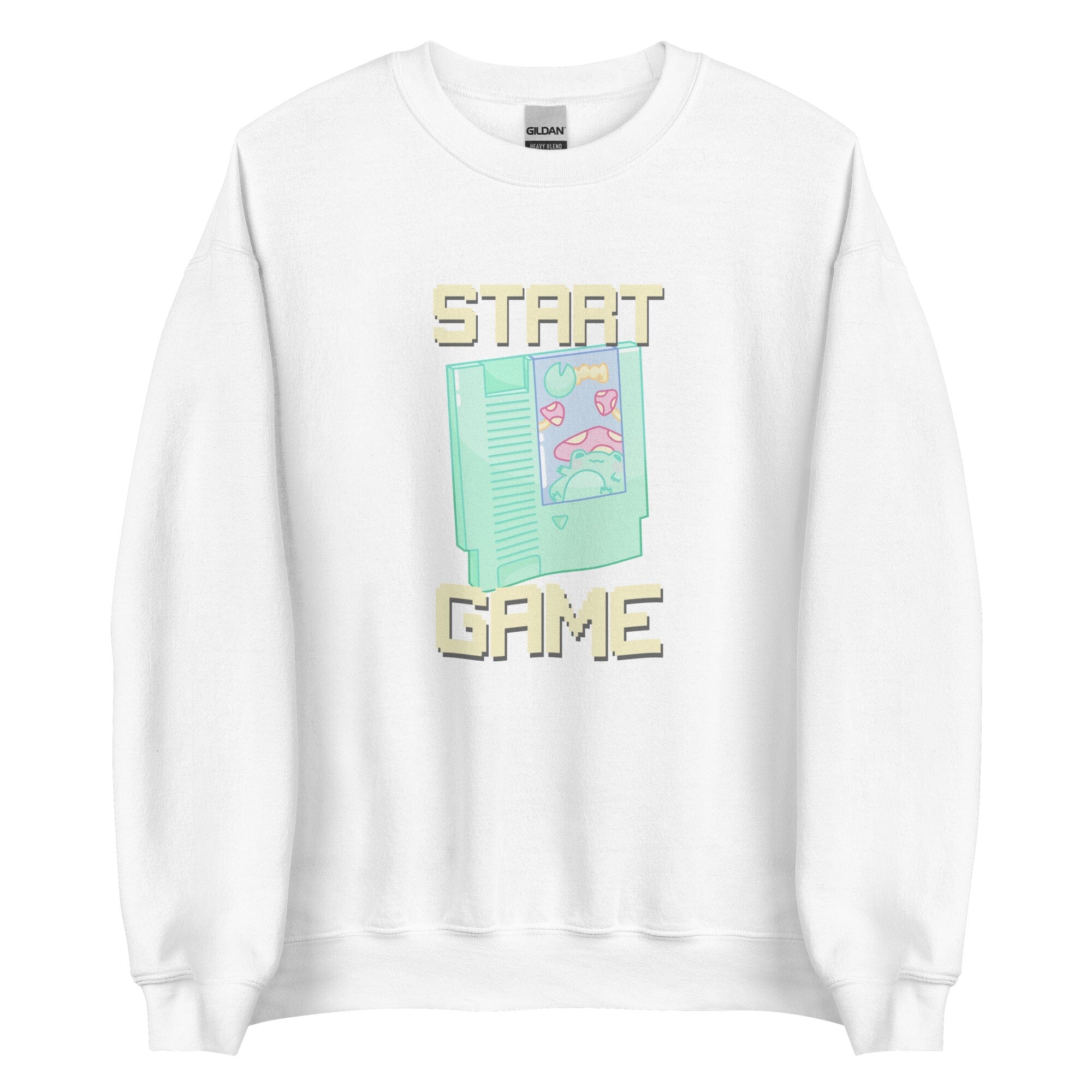 Start Game NES | Unisex Sweatshirt | Retro Gaming Threads & Thistles Inventory White S