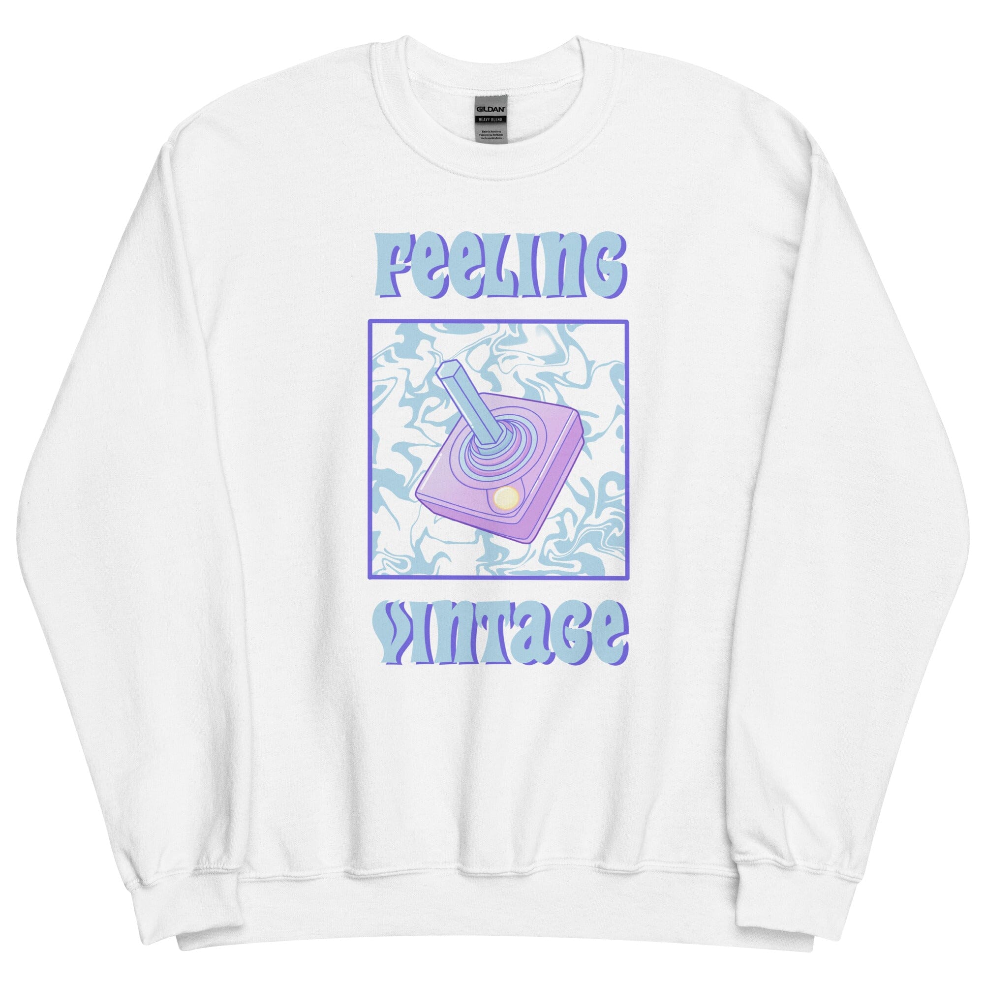 Feeling Vintage | Unisex Sweatshirt | Retro Gaming Threads & Thistles Inventory White S