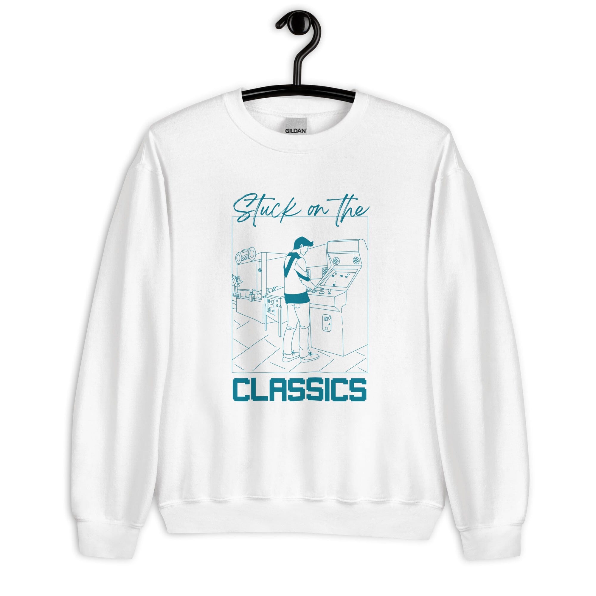 Stuck on the Classics | Unisex Sweatshirt | Retro Gaming Threads & Thistles Inventory